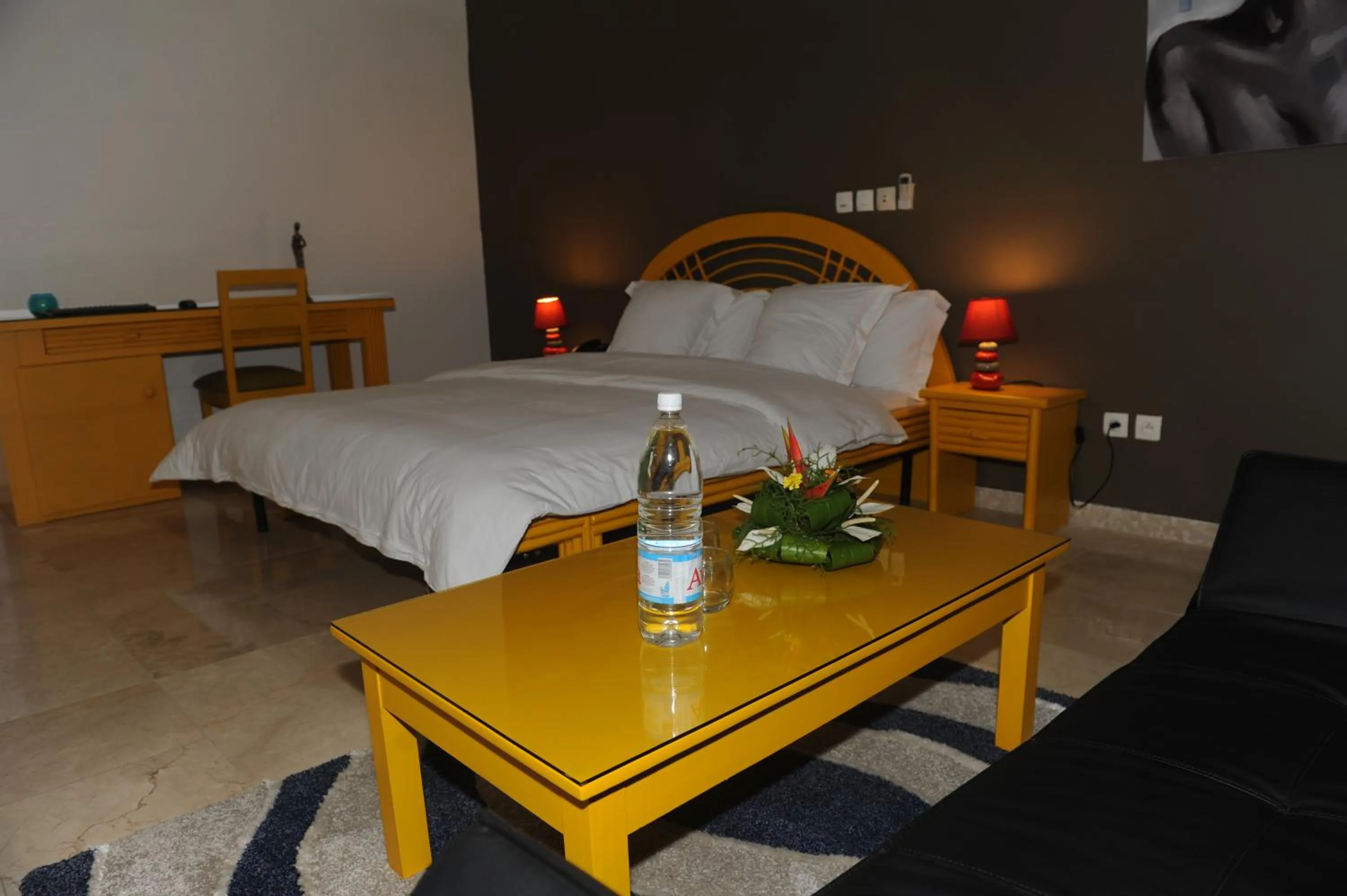 Photo of the whole room, Bed in Residence Helios