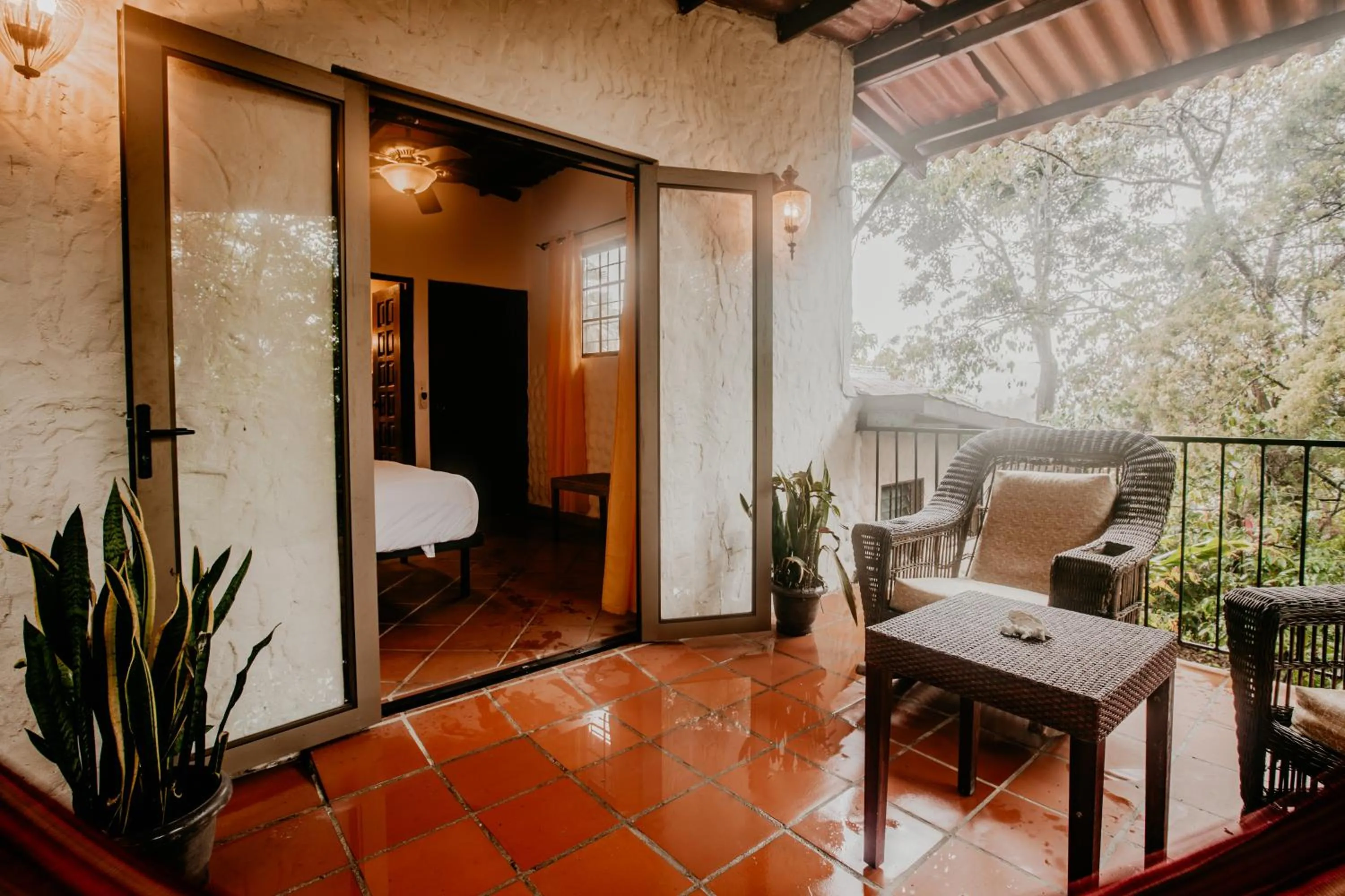 Seating area in The Golden Frog Inn