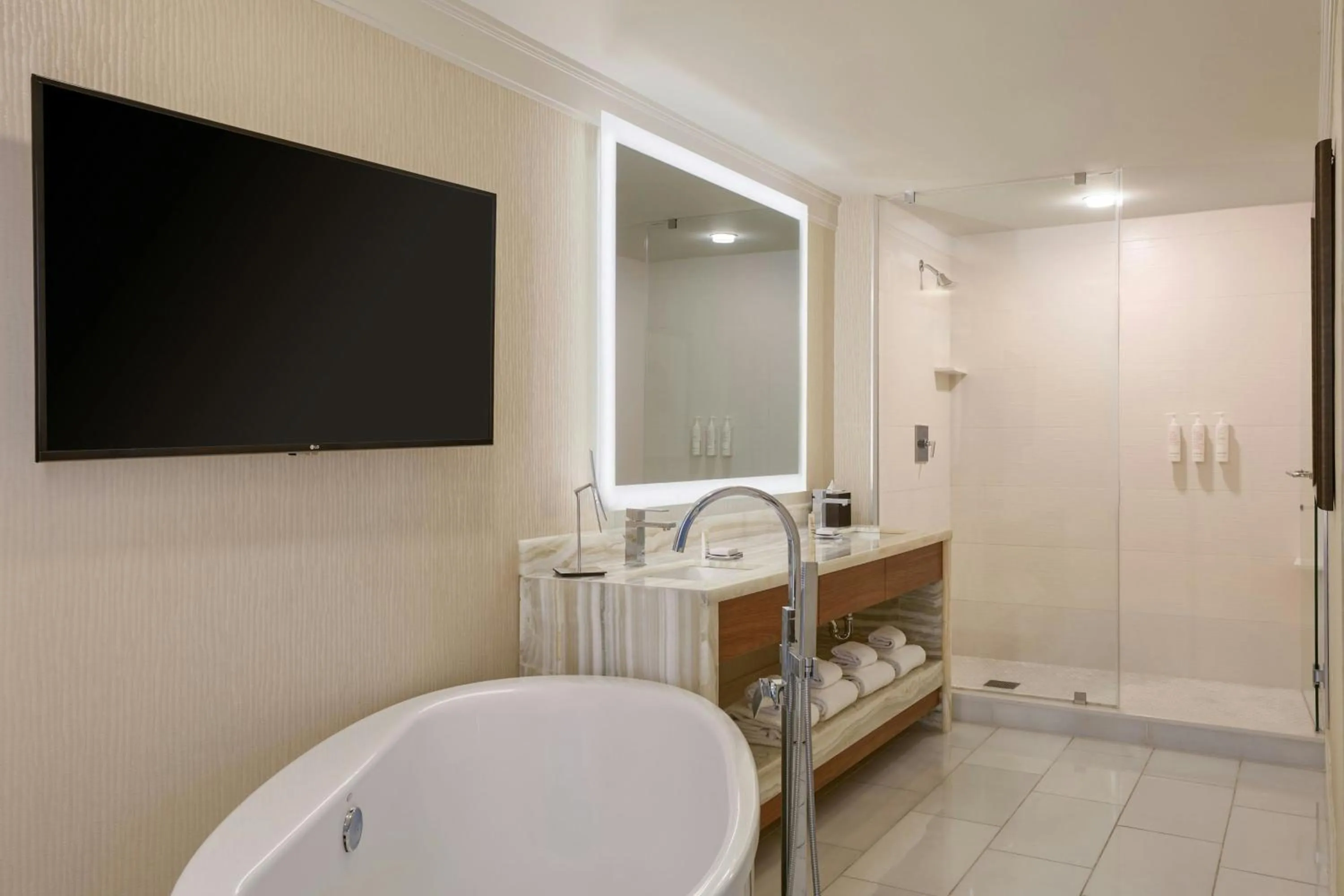 Bathroom in Marriott Marquis Houston