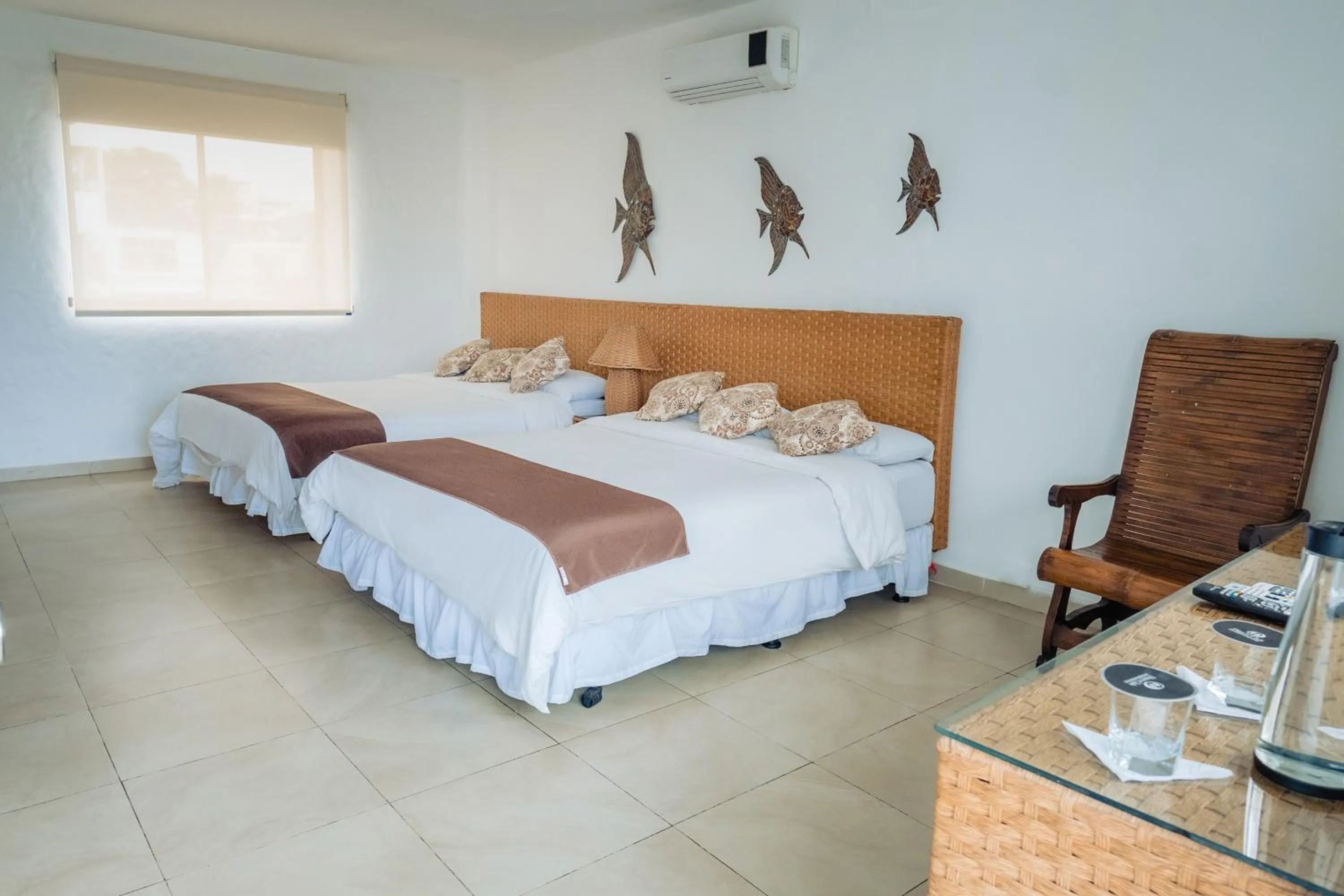 Bed in Hotel Vistalmar