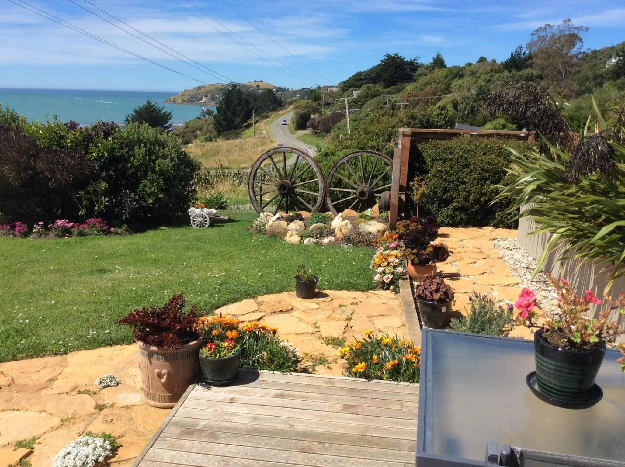 Balcony/Terrace in Noah's Boutique Accommodation Moeraki