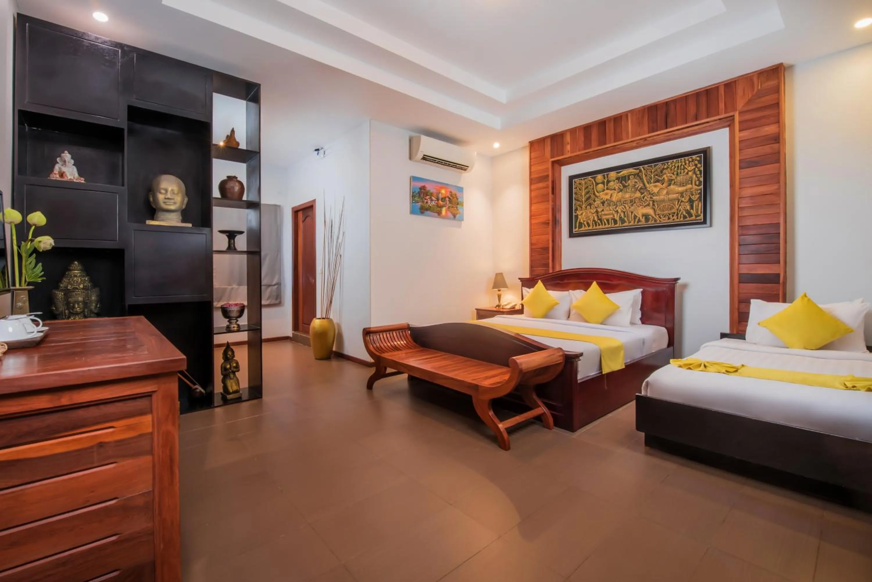 Coffee/tea facilities, Bed in Samnak Lounge