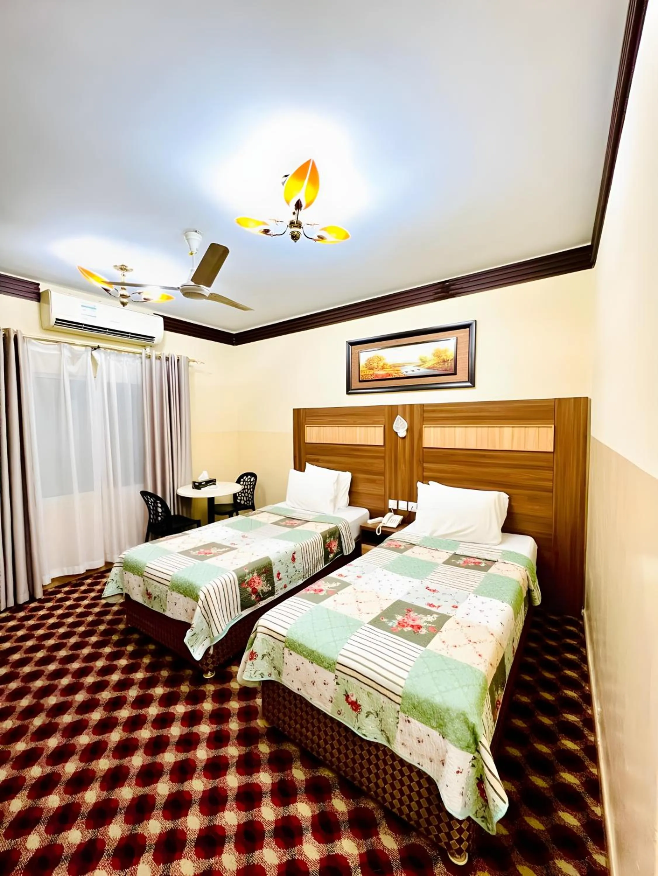 View (from property/room), Bed in Al Ahrar Hotel