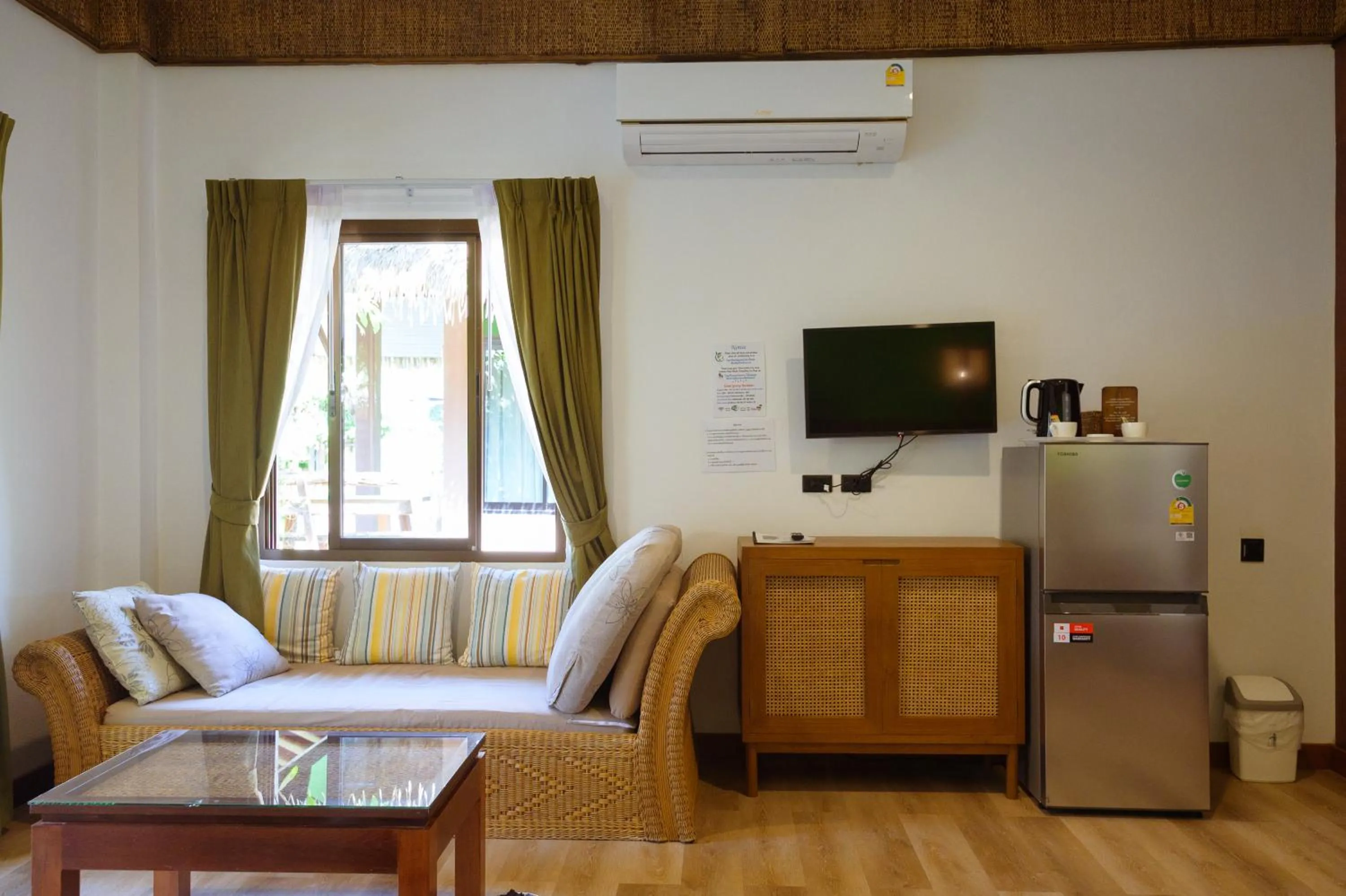 Seating area in K.B. Resort