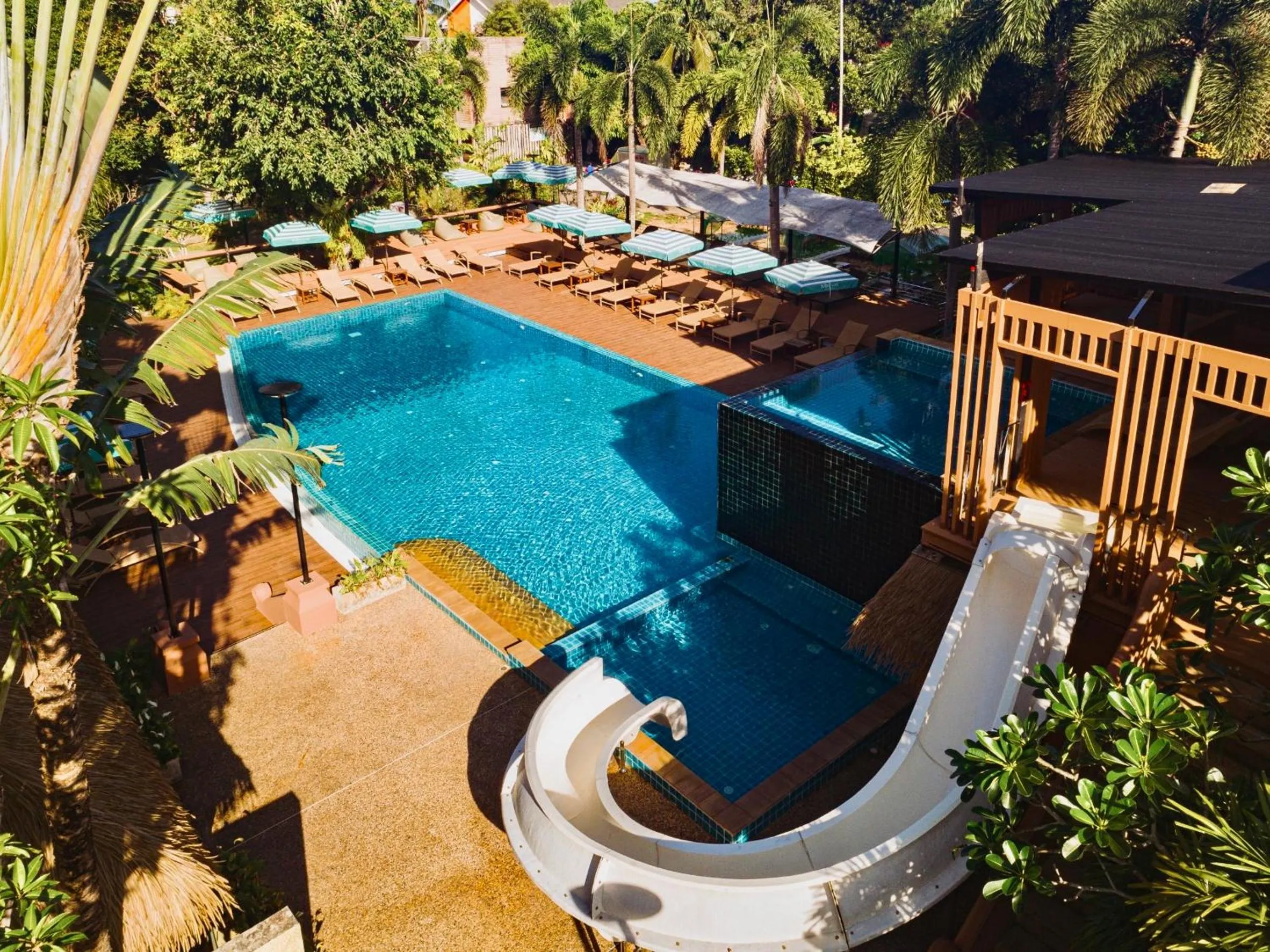 Pool view in K.B. Resort