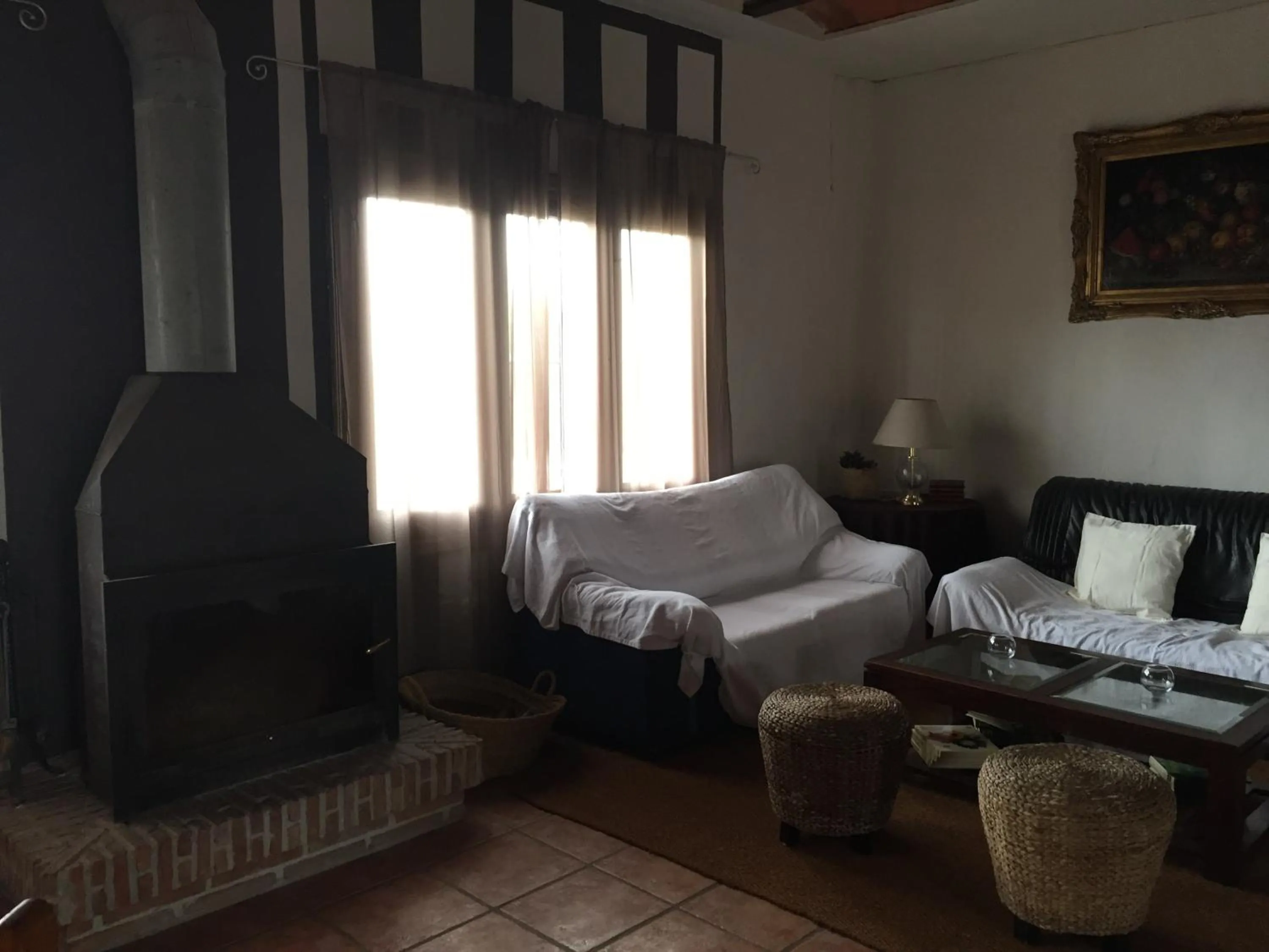 Communal lounge/ TV room, Bed in Cortijo Carrillo