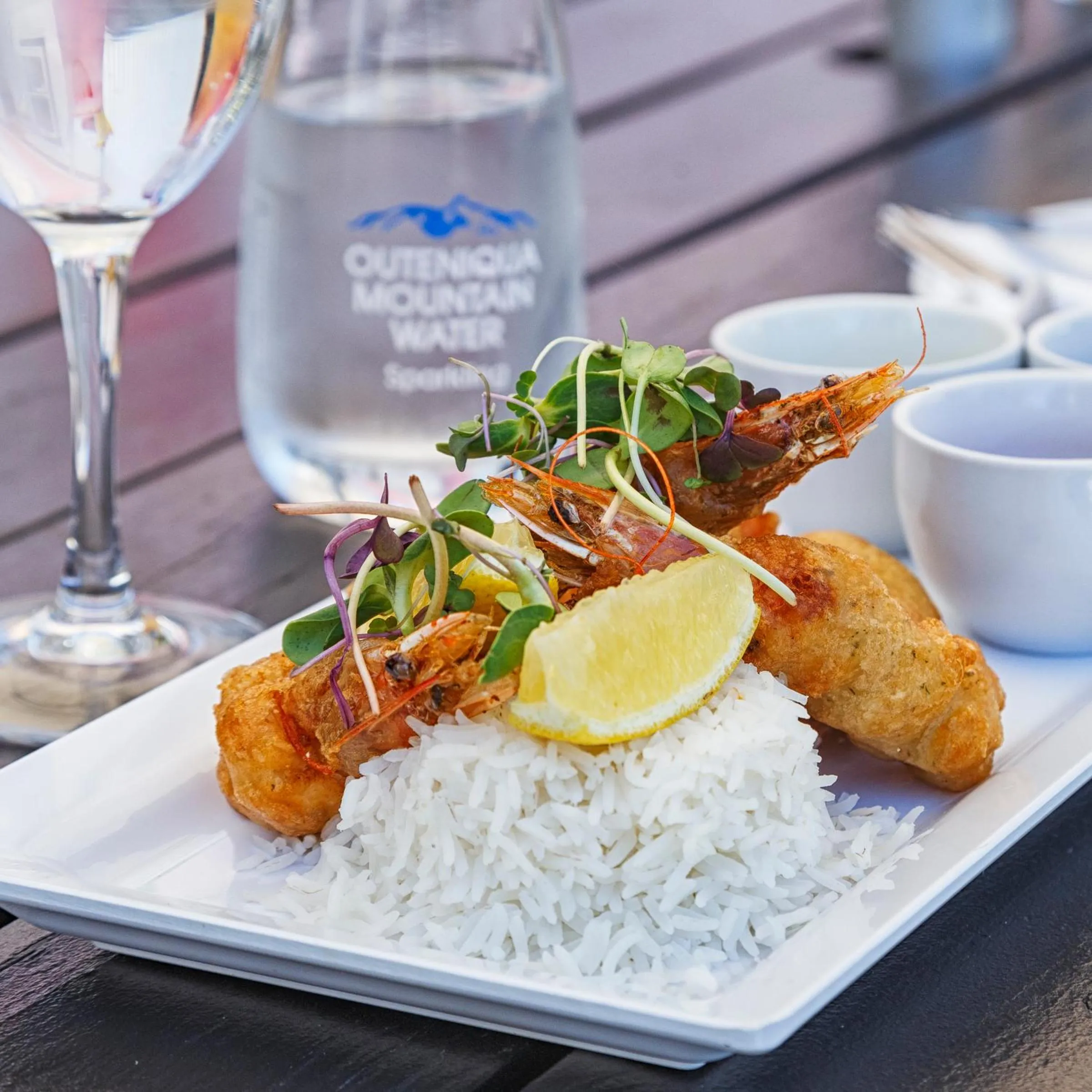 Food and drinks in Belvidere Manor Lagoonside Cottages