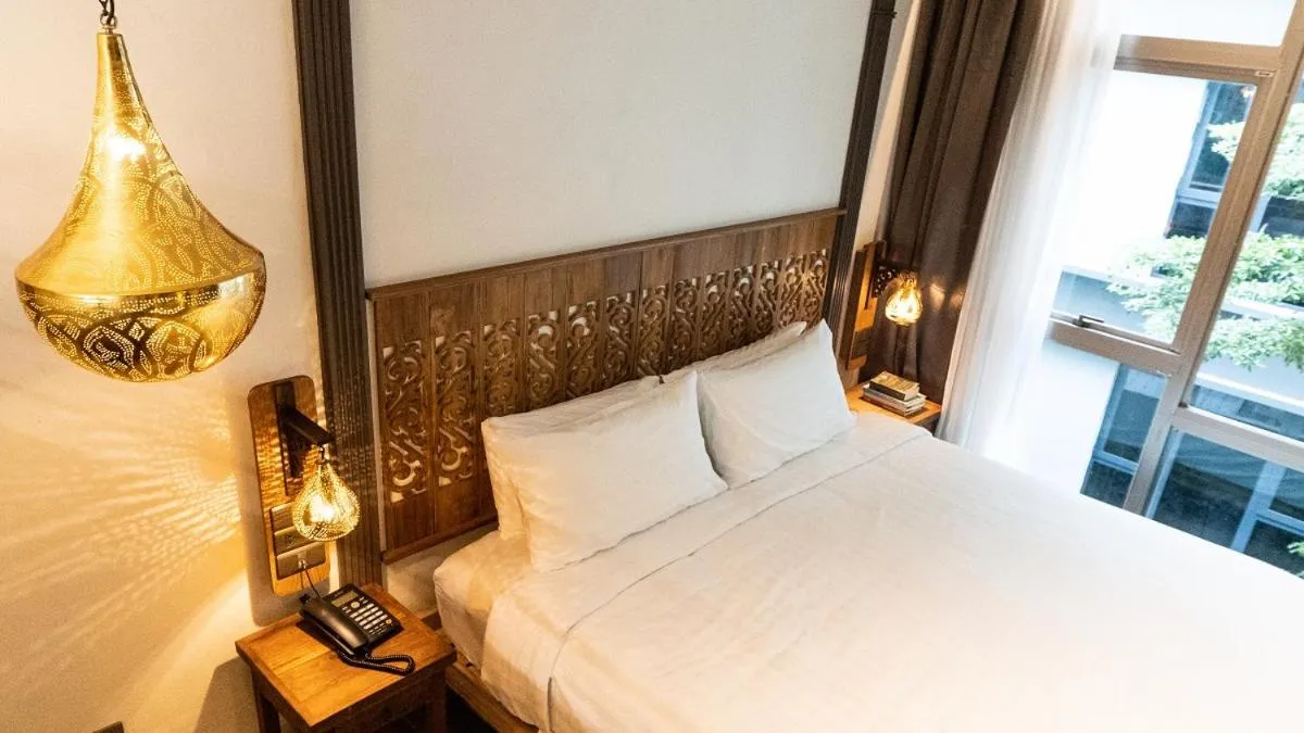 Bed in Tints of Blue Hotel