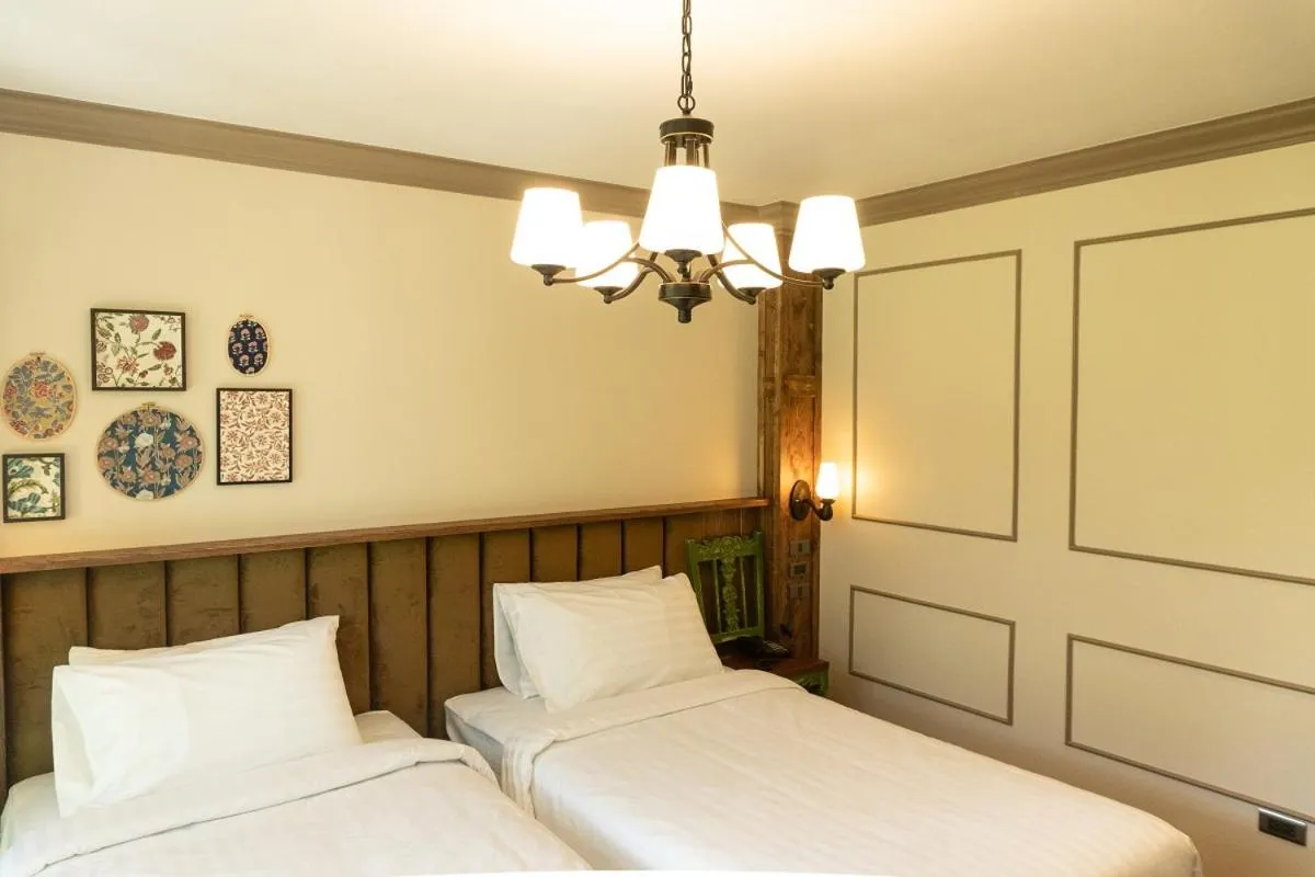 Bedroom, Bed in Tints of Blue Hotel