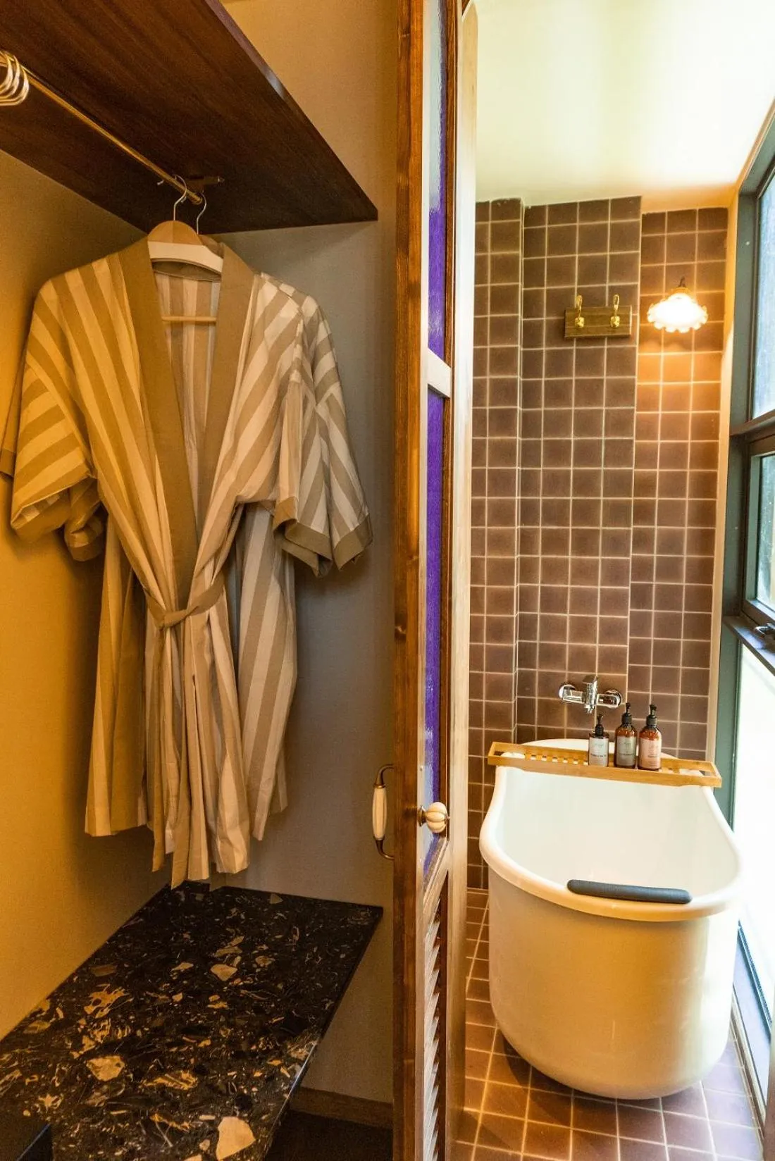 Bathroom in Tints of Blue Hotel