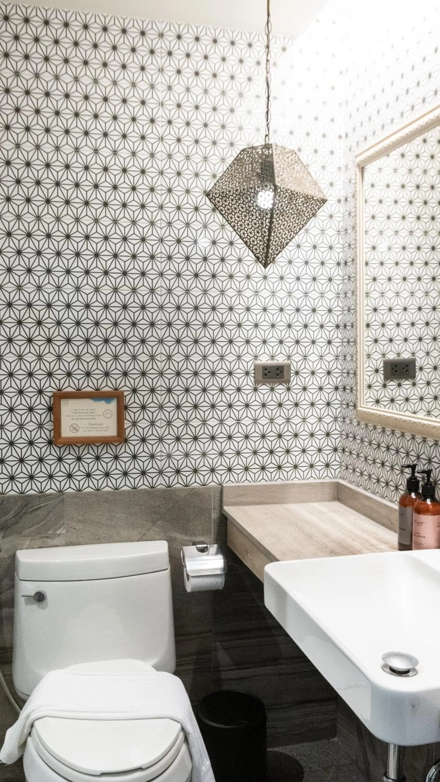 Bathroom in Tints of Blue Hotel