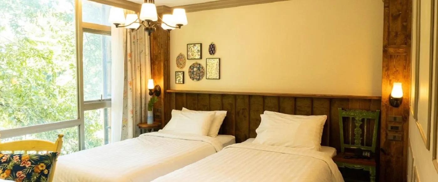 Bed in Tints of Blue Hotel