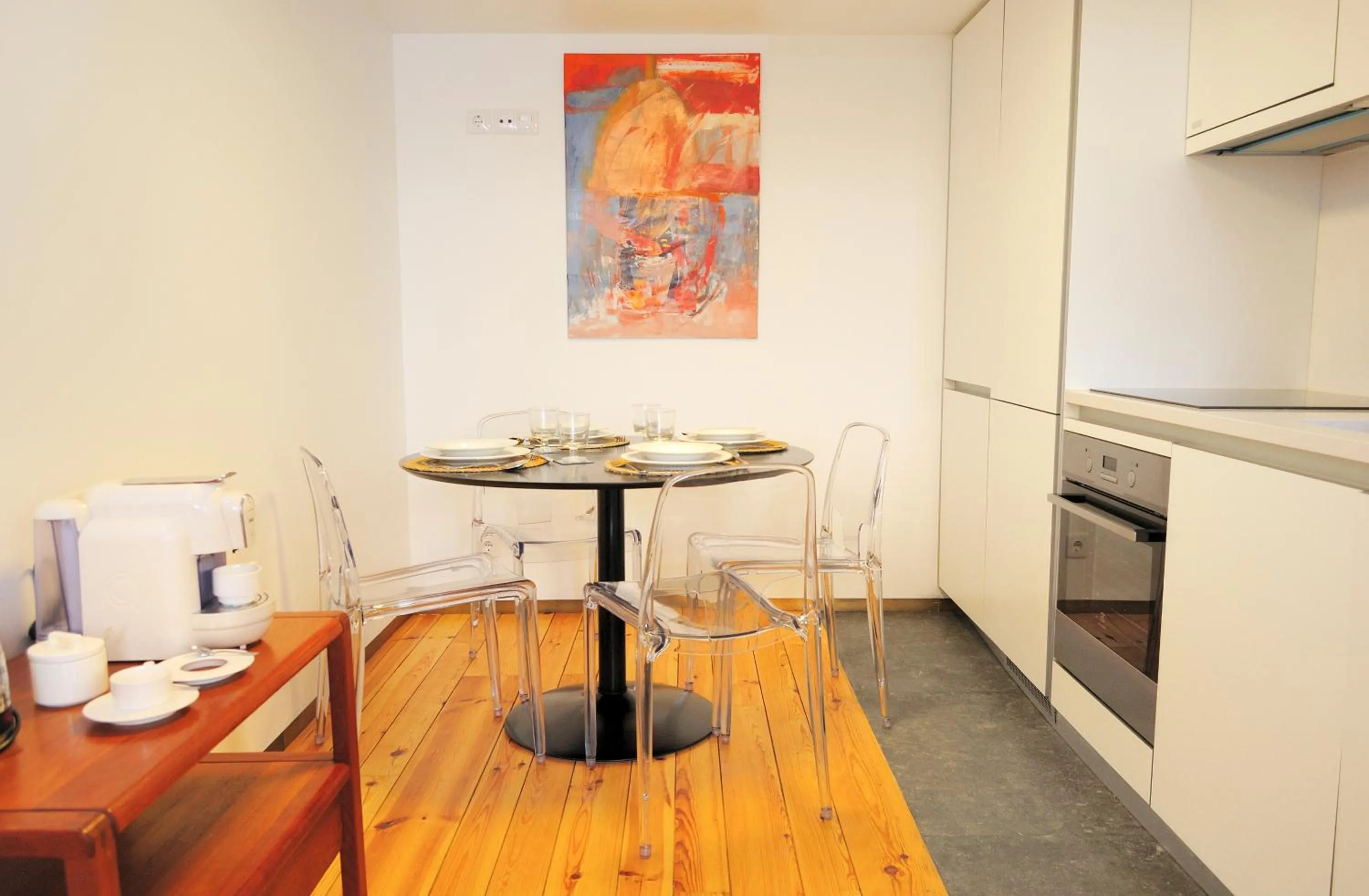 Kitchen or kitchenette in Condes de Azevedo Palace Apartments