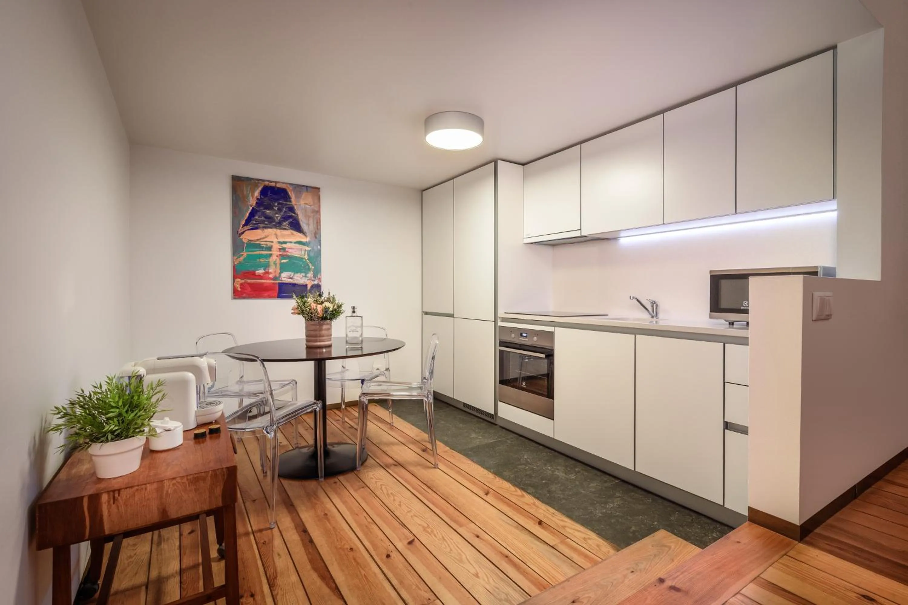 Kitchen or kitchenette in Condes de Azevedo Palace Apartments