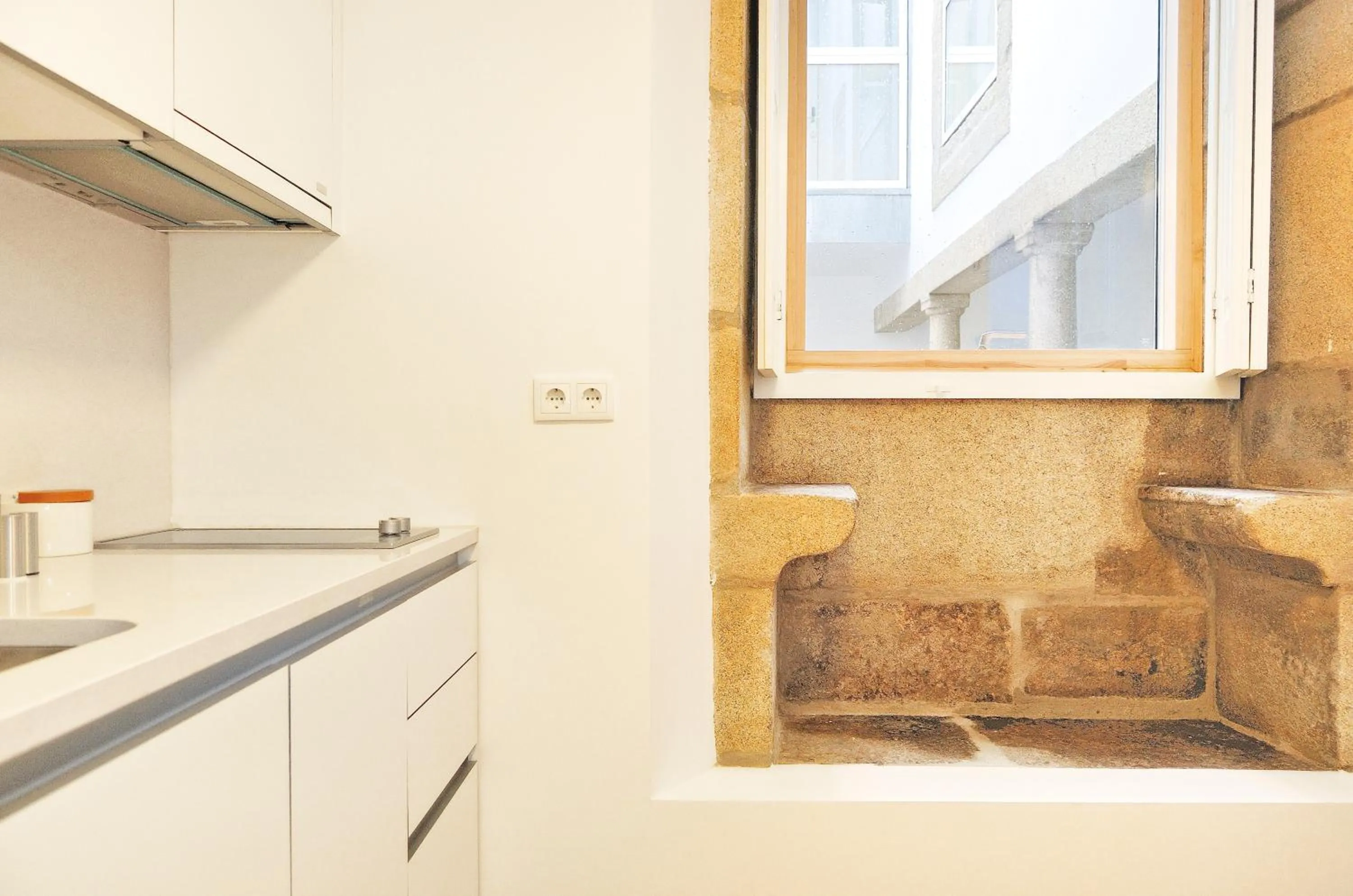 Kitchen or kitchenette in Condes de Azevedo Palace Apartments