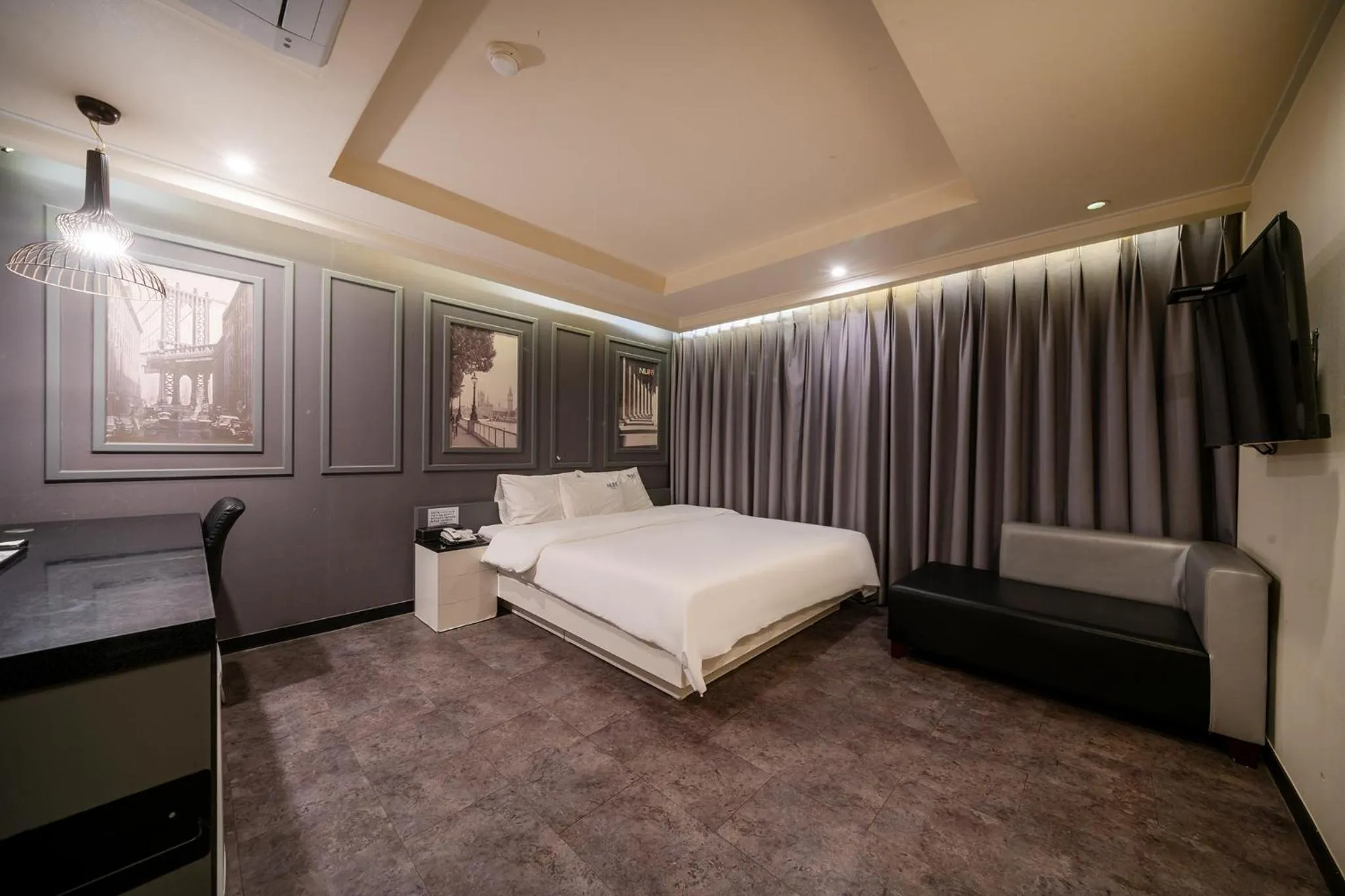 Bed in Busan Gwangalli Nuri Hotel