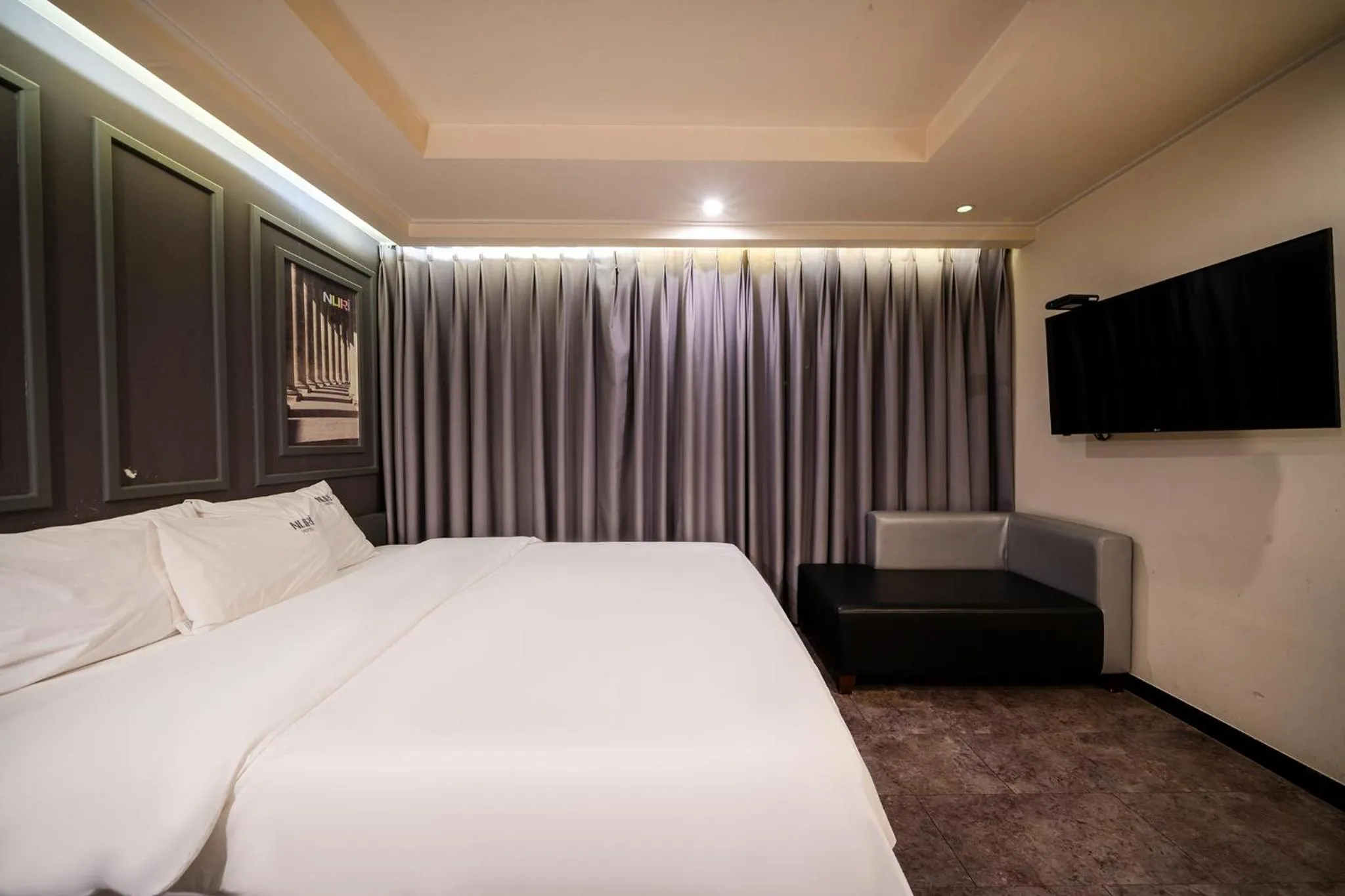 Bed in Busan Gwangalli Nuri Hotel