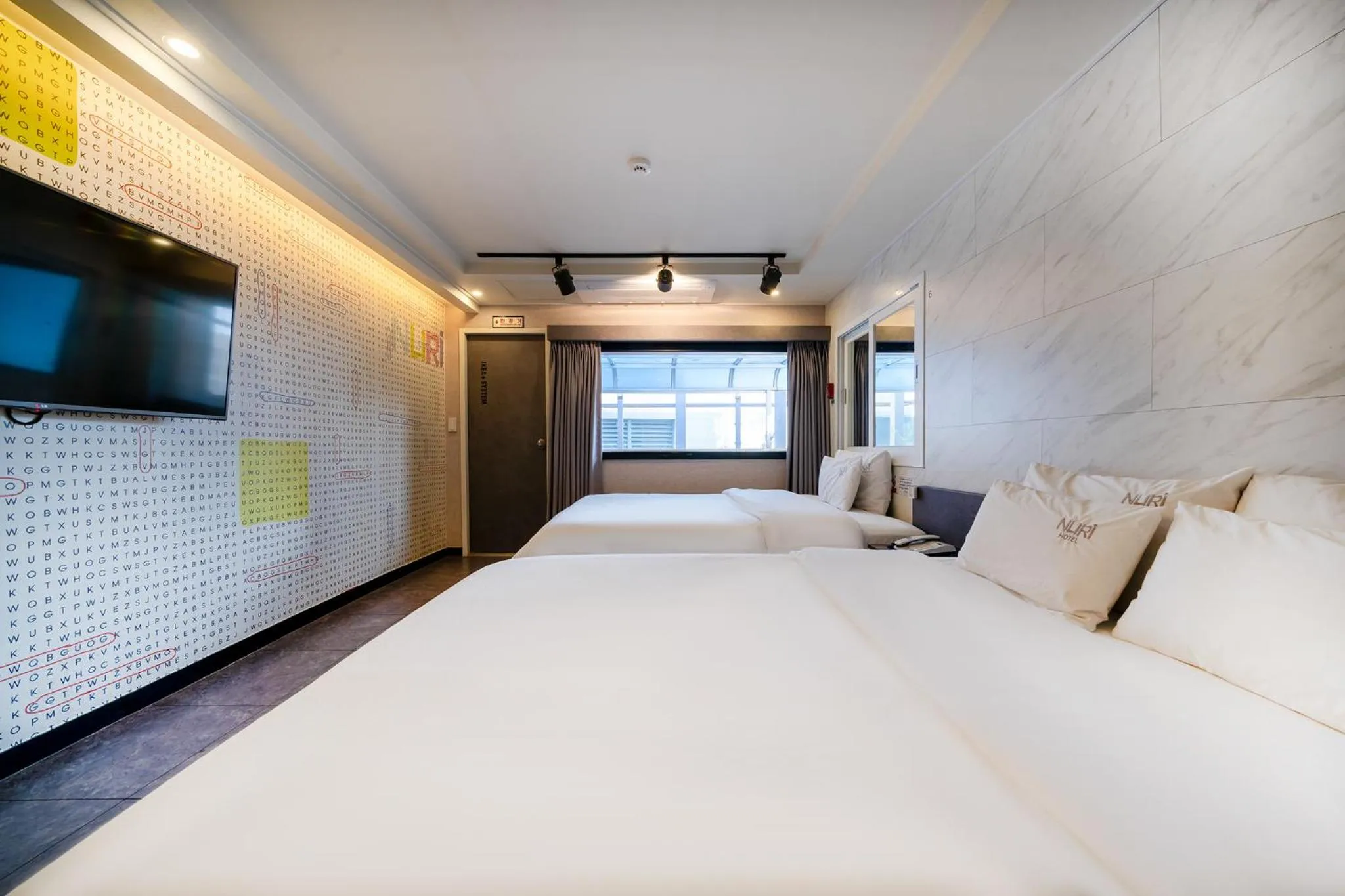 Bed in Busan Gwangalli Nuri Hotel