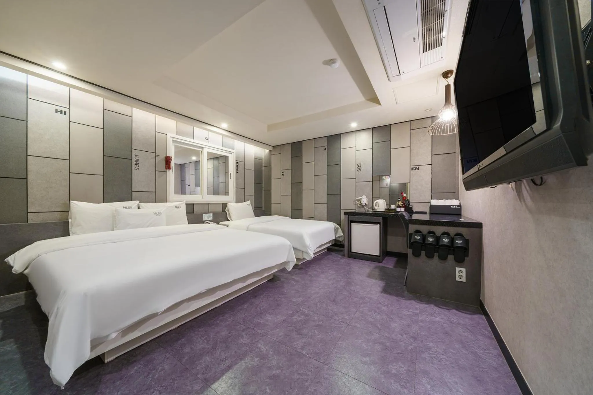 Bed in Busan Gwangalli Nuri Hotel