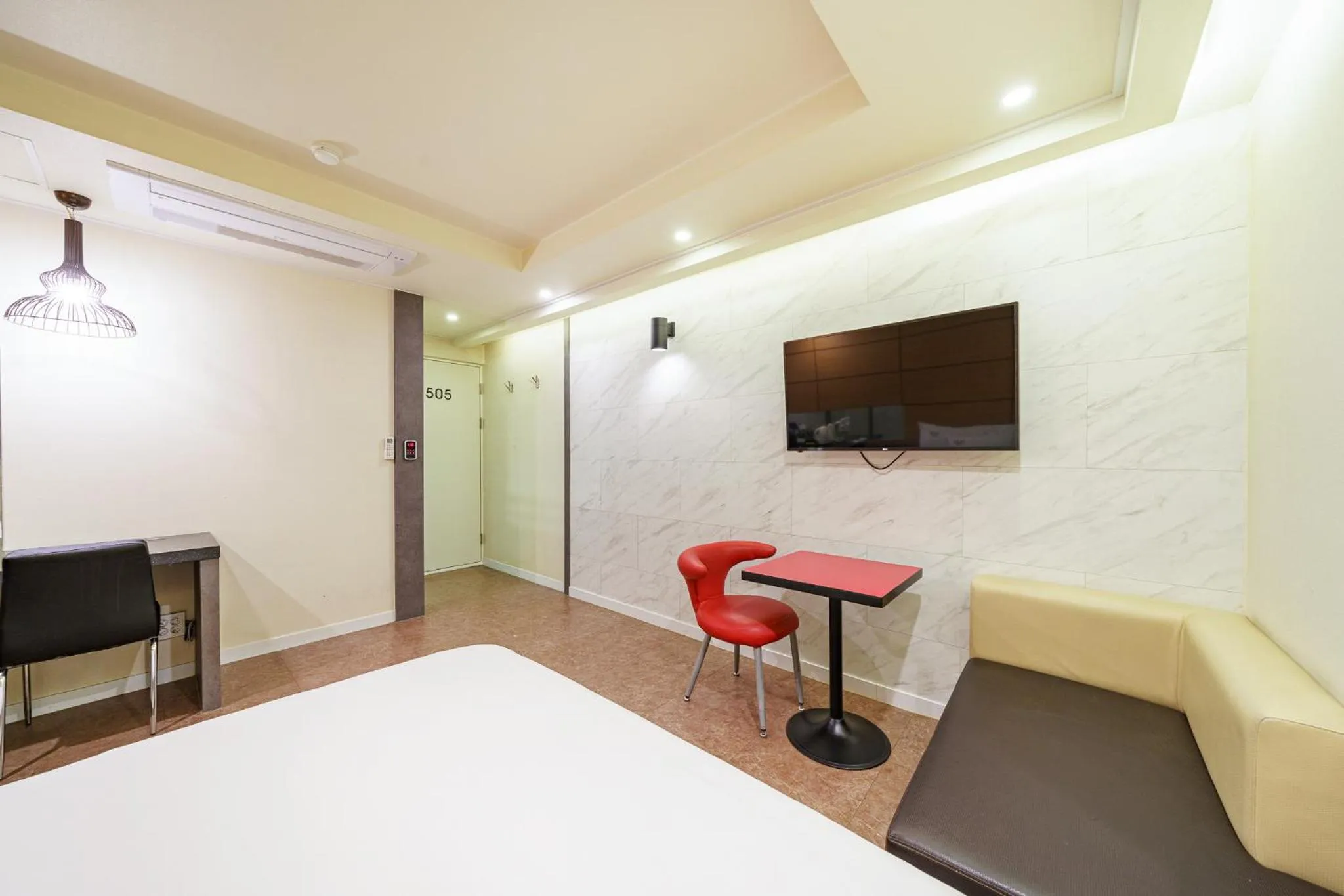 Bed in Busan Gwangalli Nuri Hotel