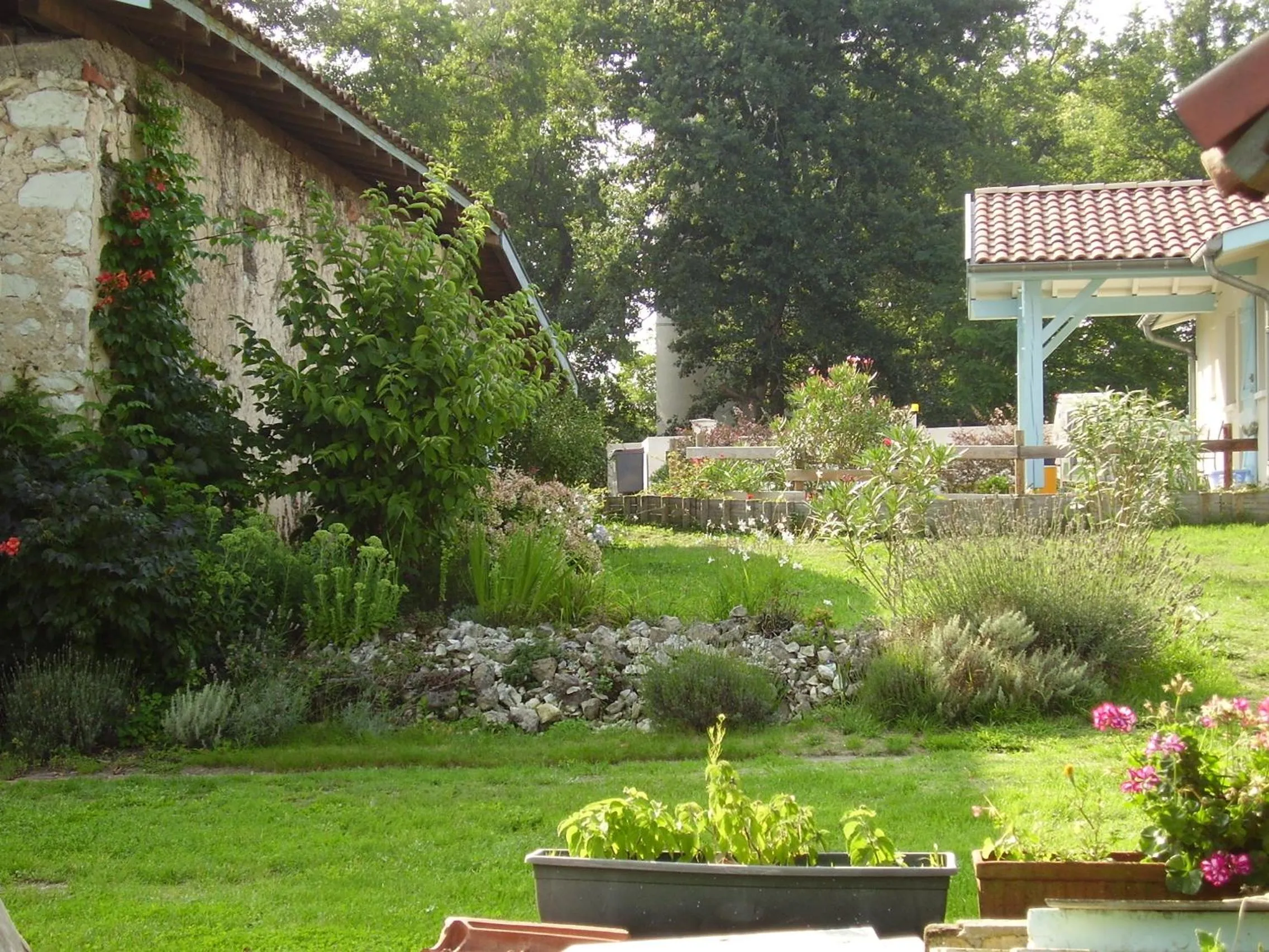 Garden view in Domaine Hias