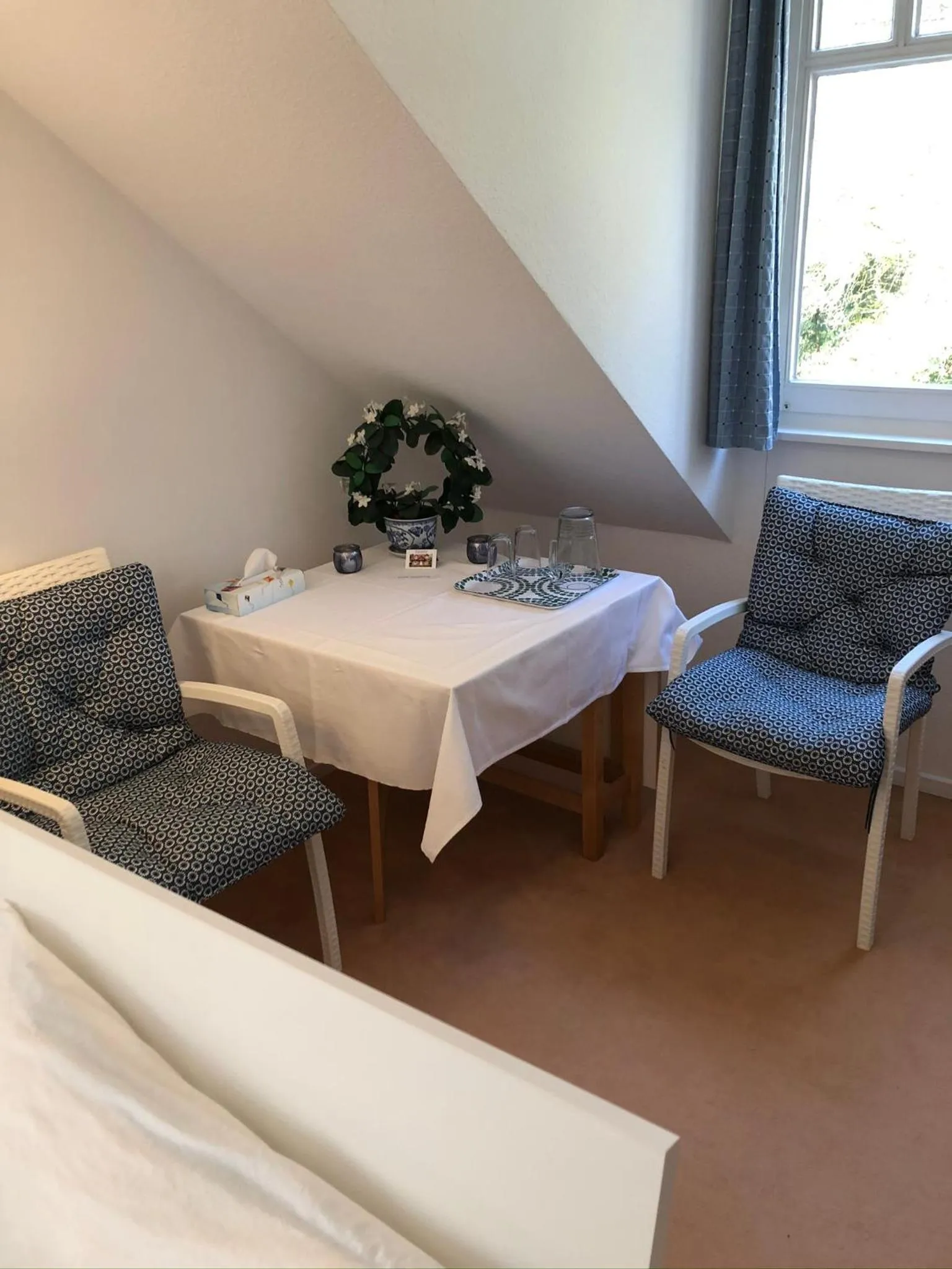 Seating area in Bed & Breakfast Bigalke