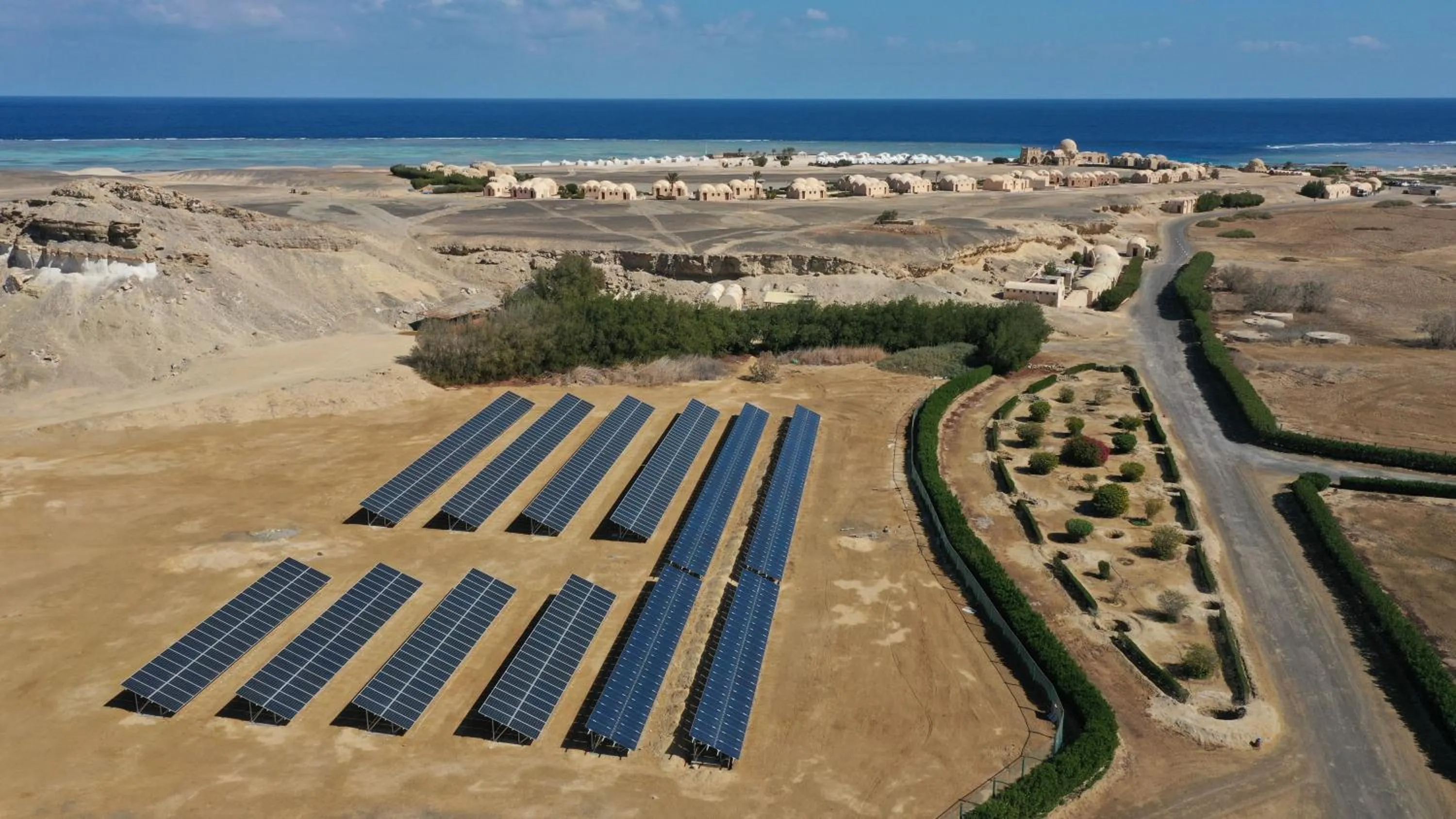 Bird's eye view in Marsa Shagra Village