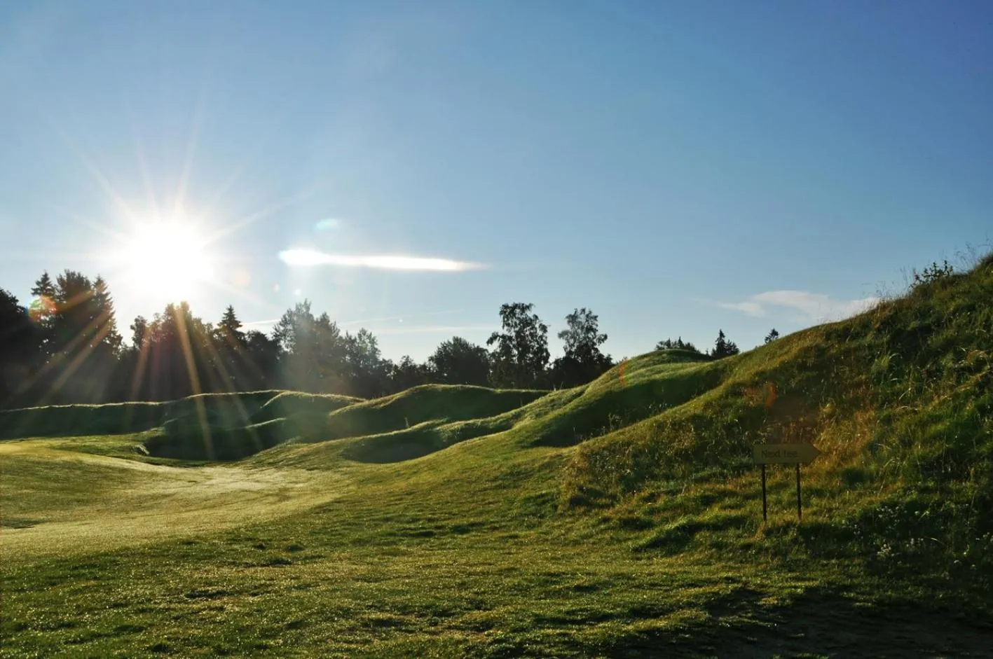Natural landscape in Sand Golf Club