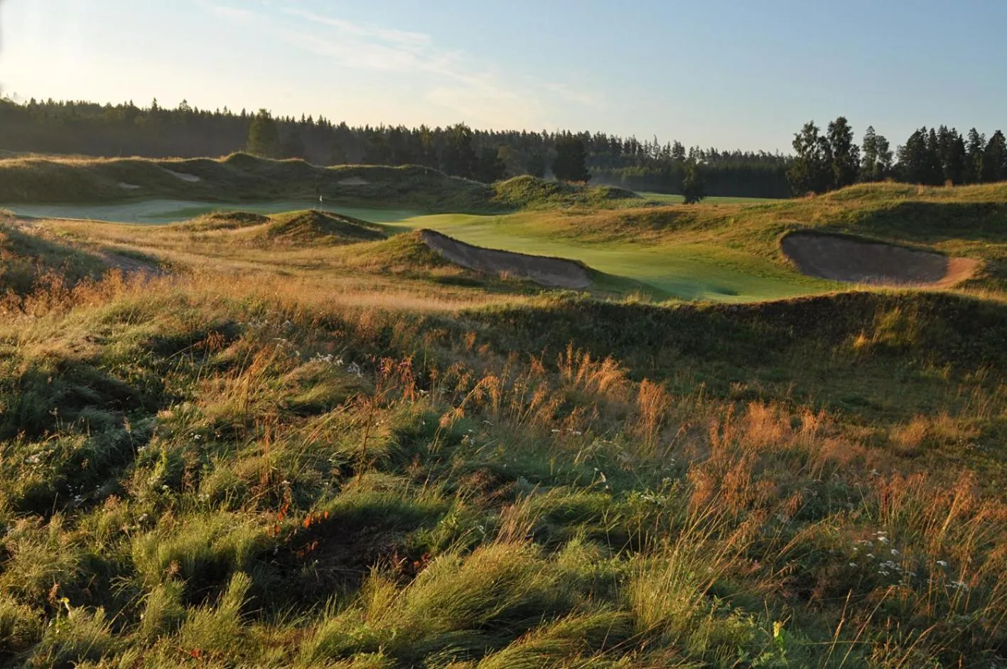 Natural landscape in Sand Golf Club