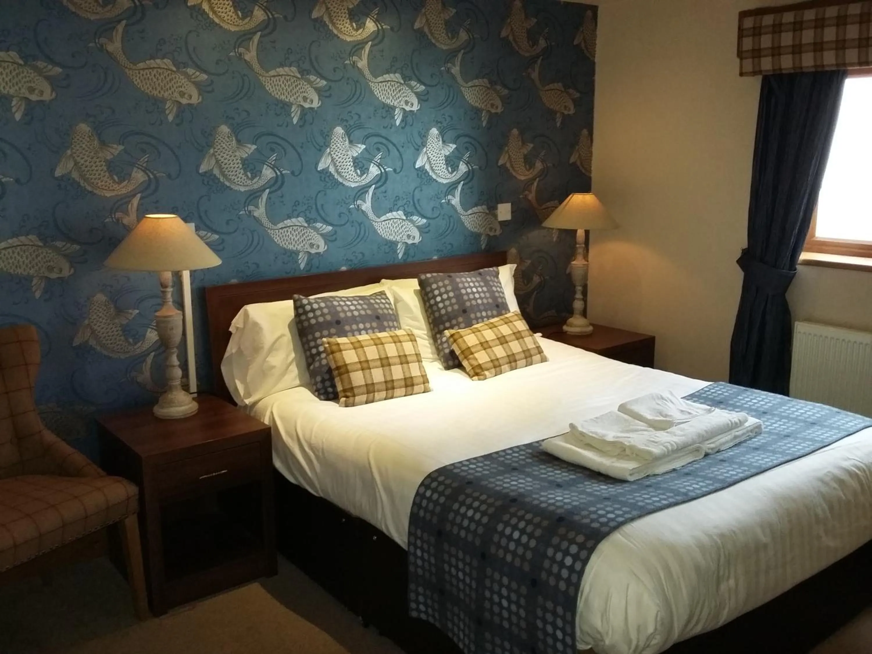 Bed in The Huntsman Inn