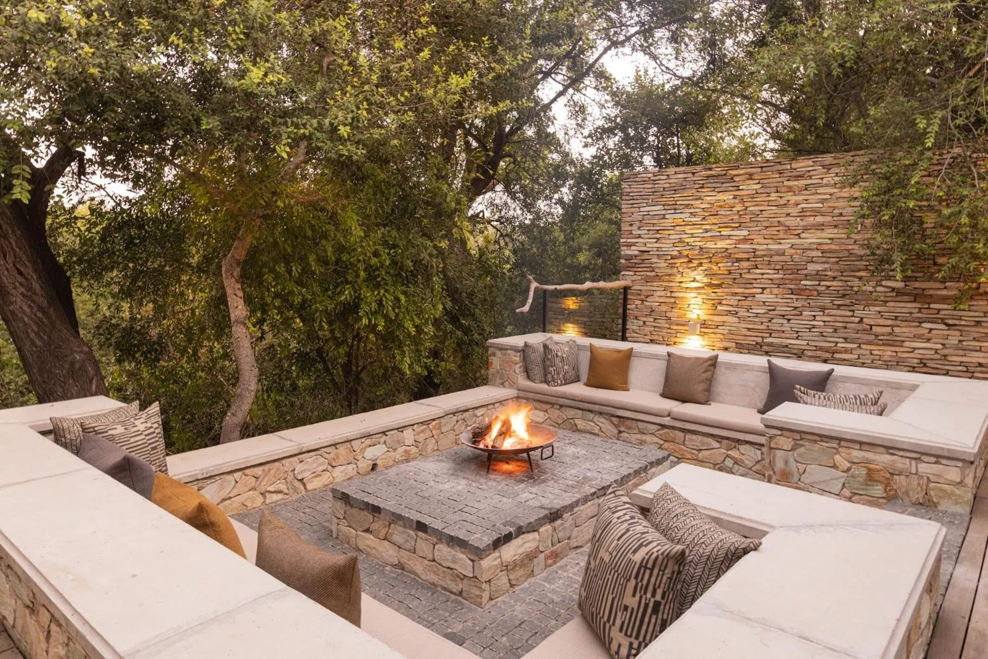 fireplace in Kapama Karula