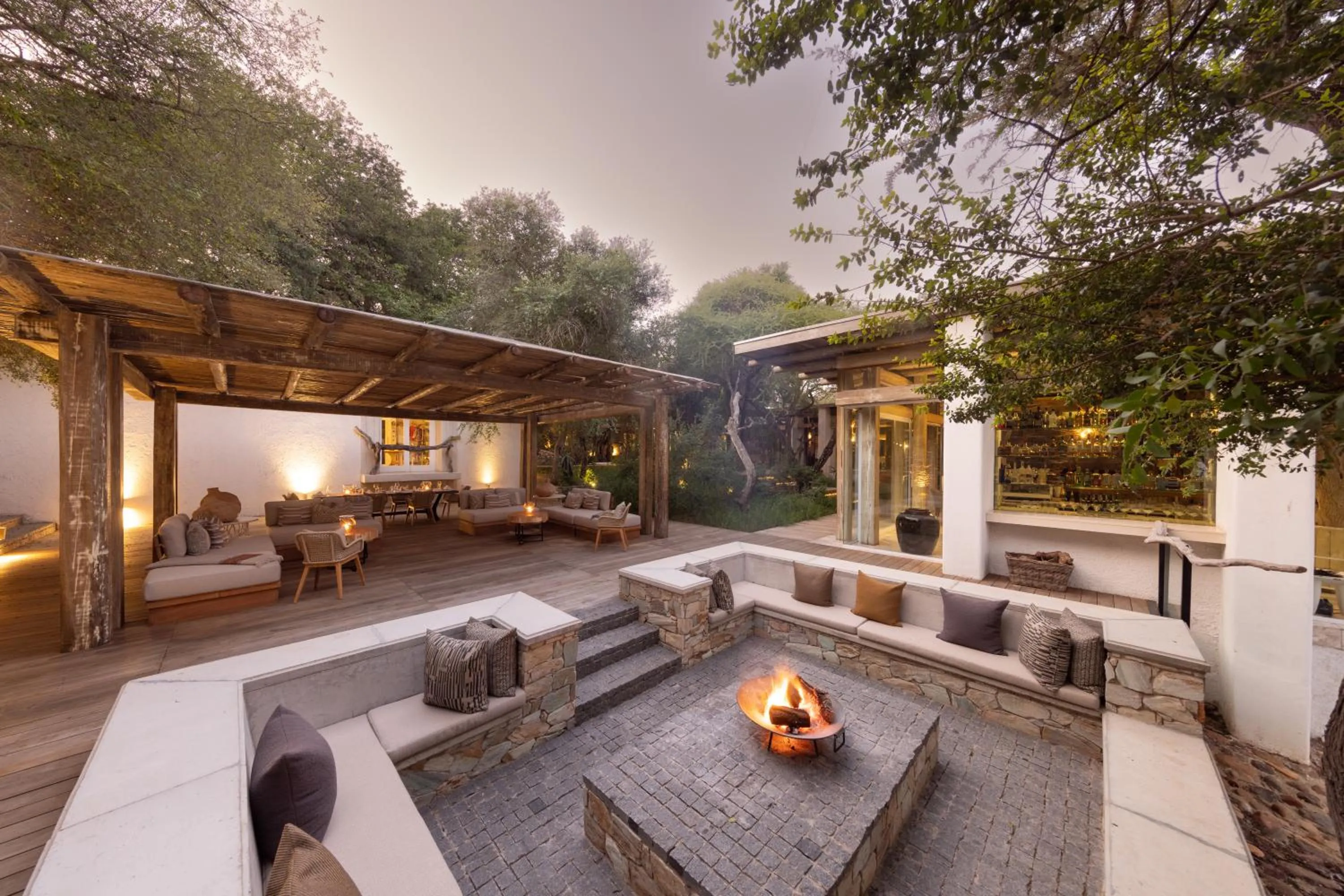 fireplace in Kapama Karula