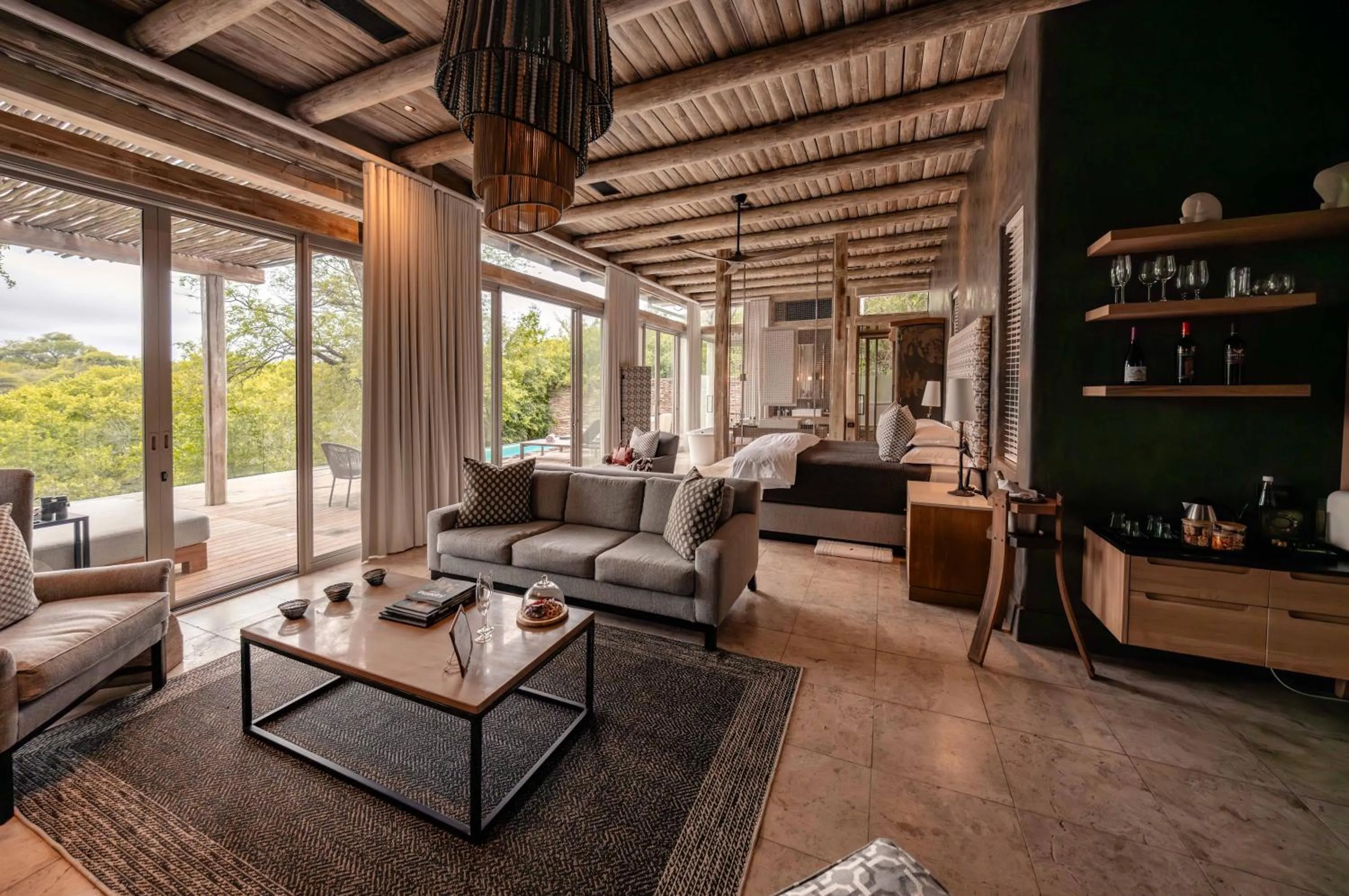 Living room in Kapama Karula