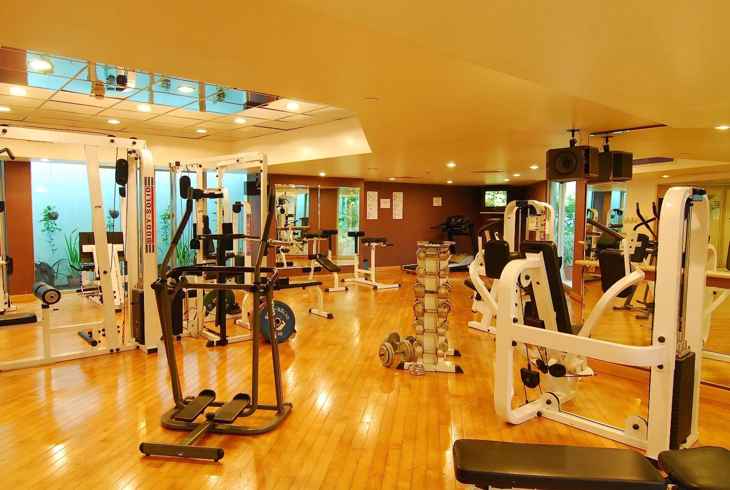 Fitness centre/facilities in Palasia Hotel