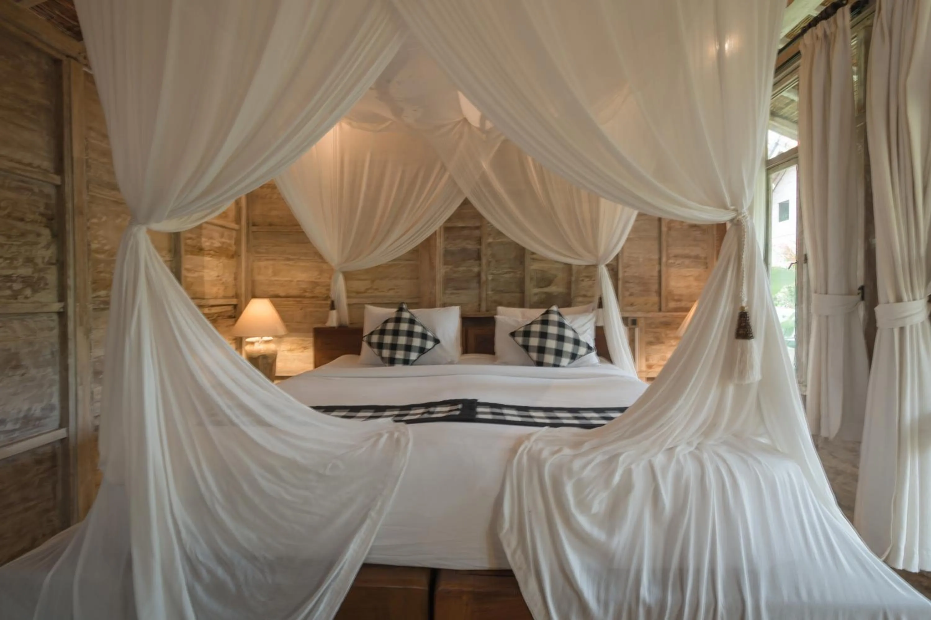 Bed in De Umah Bali Eco Tradi Home