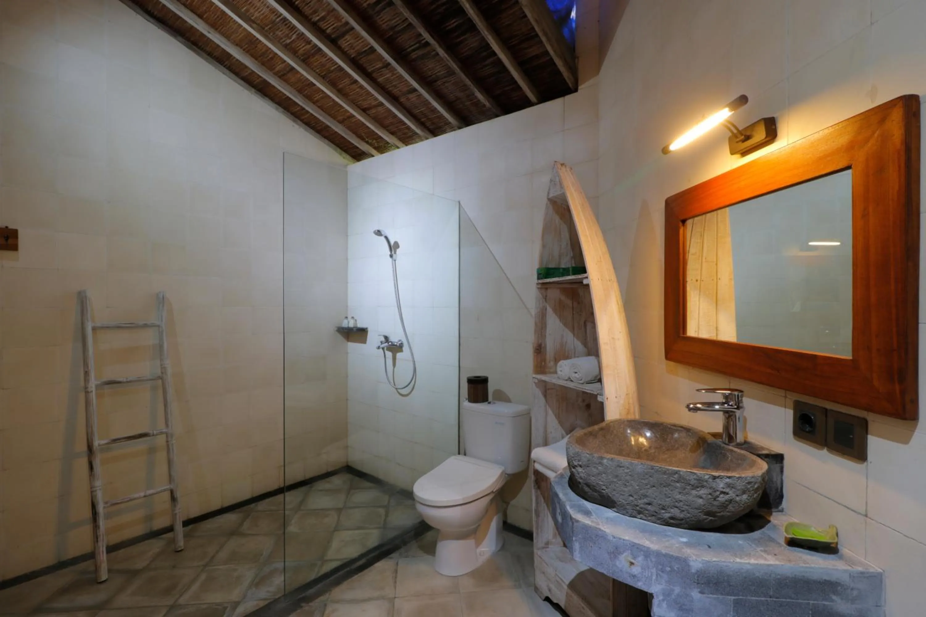 Shower in De Umah Bali Eco Tradi Home