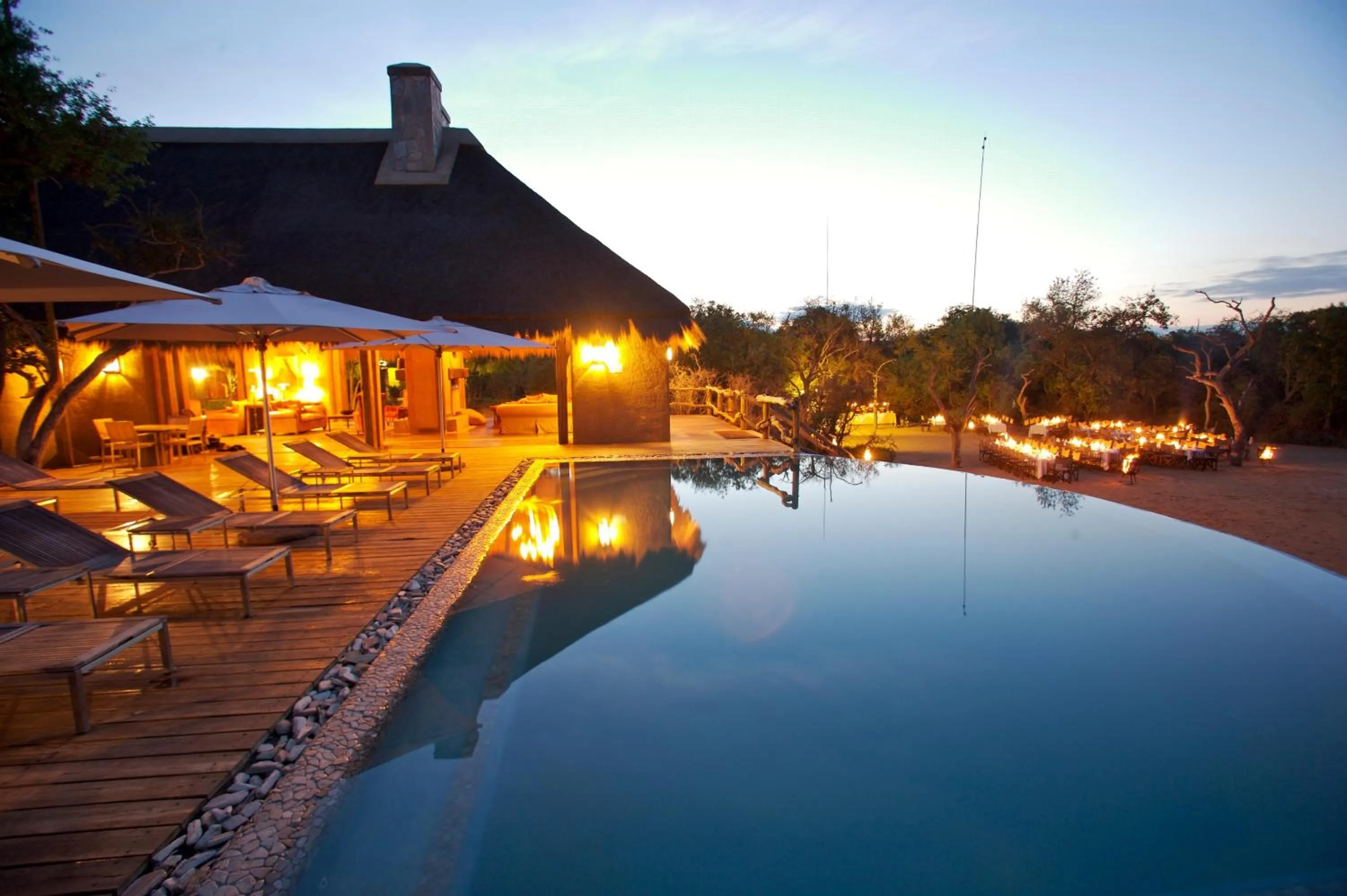 Swimming pool in Kapama River Lodge