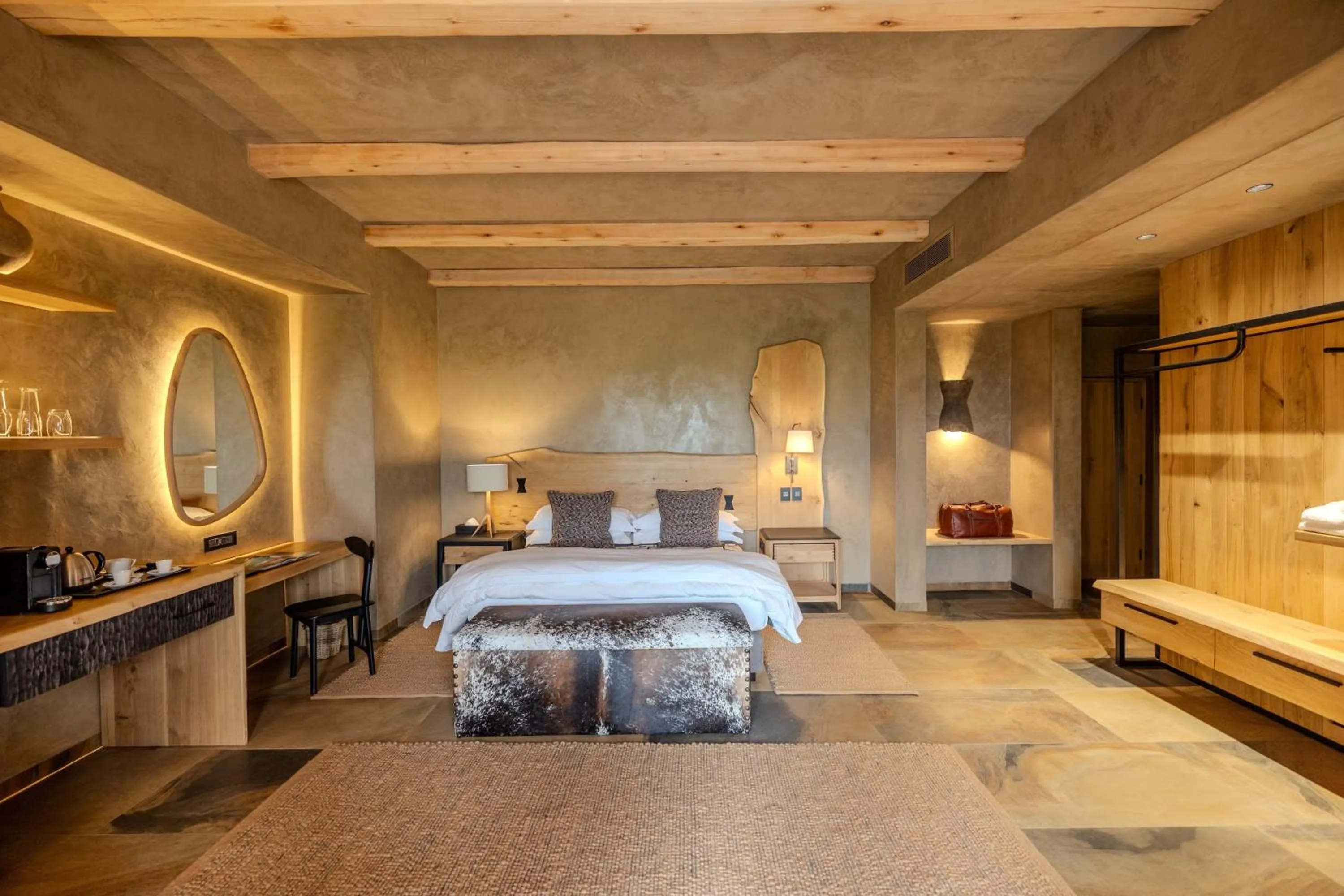 Bed in Kapama River Lodge