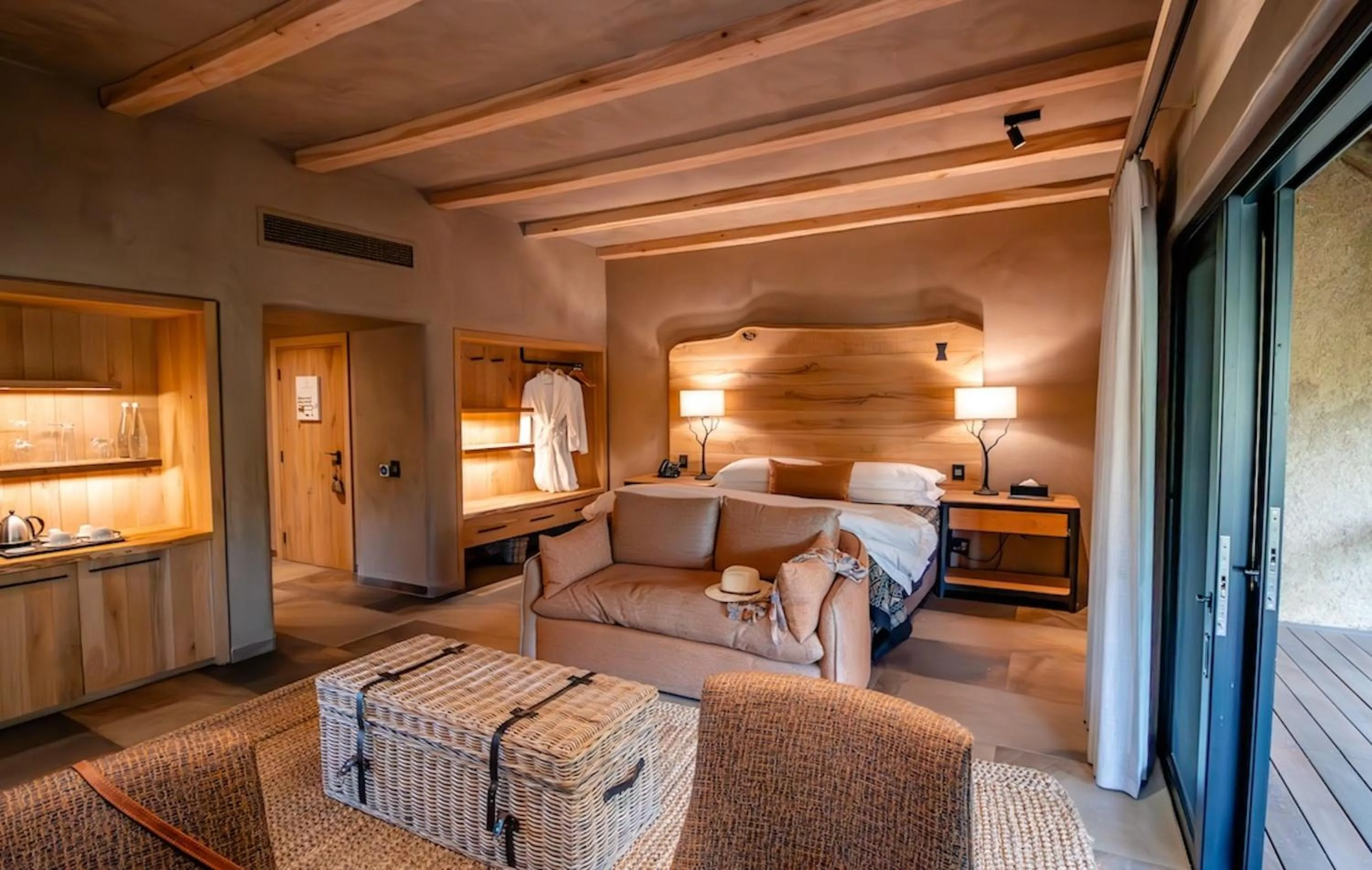 Bed in Kapama River Lodge