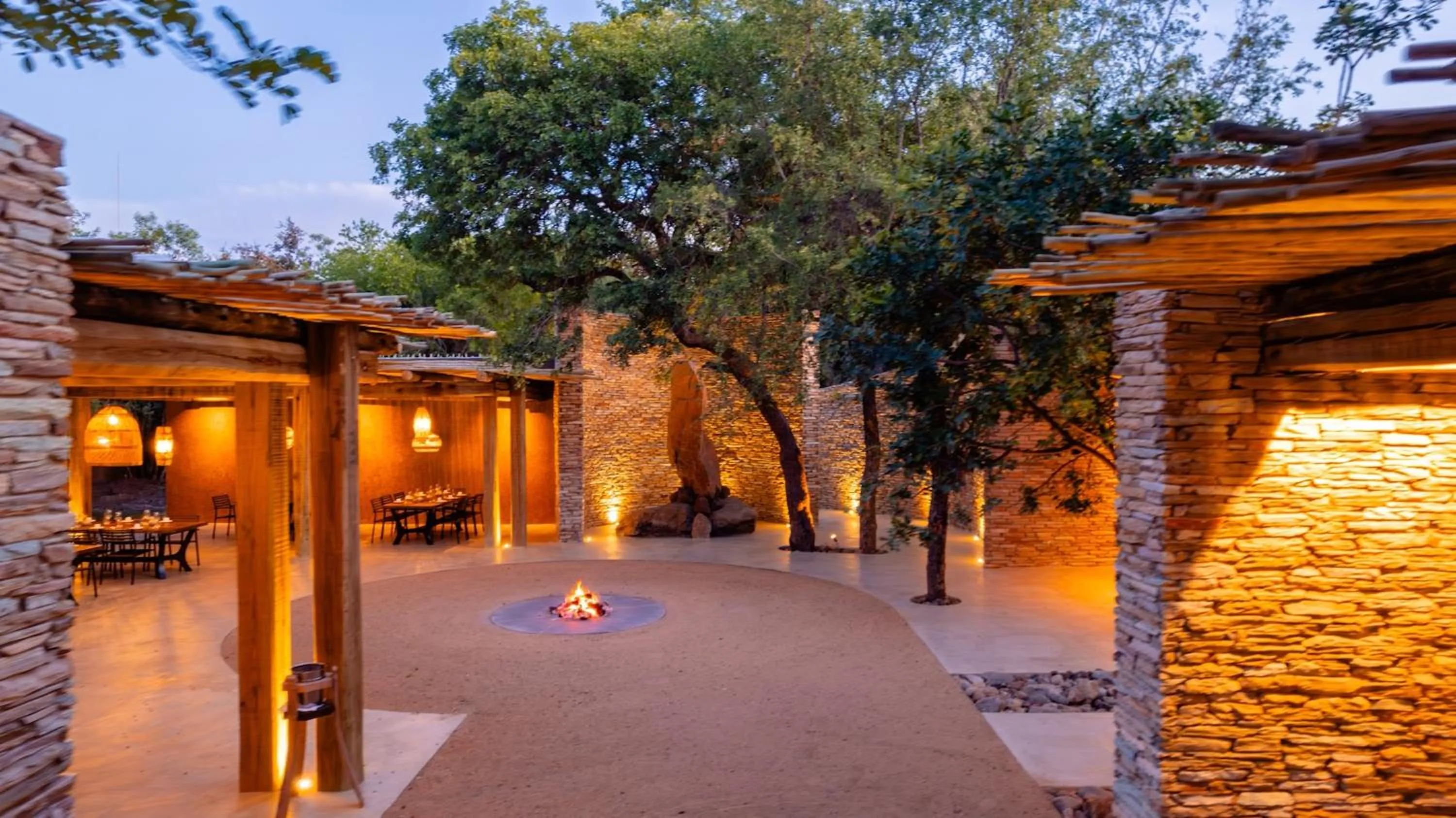 Dining area in Kapama River Lodge