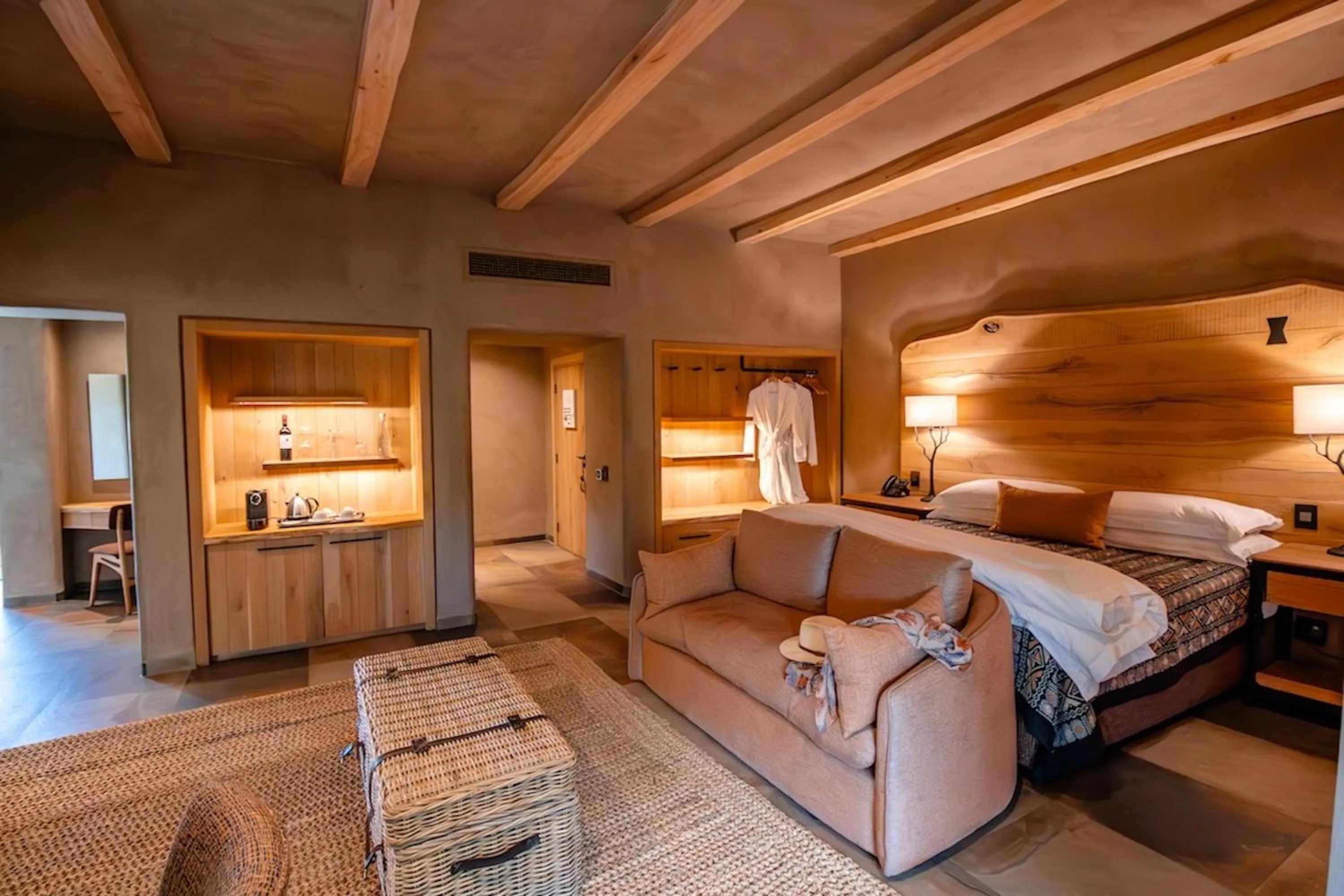 Bed in Kapama River Lodge