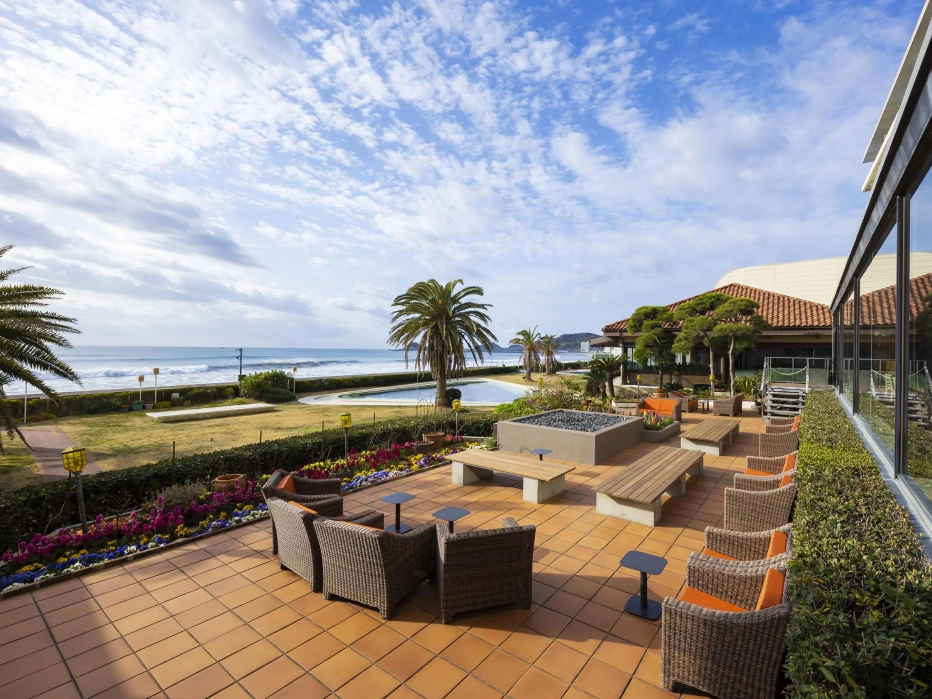 Garden in Kamogawa Grand Hotel