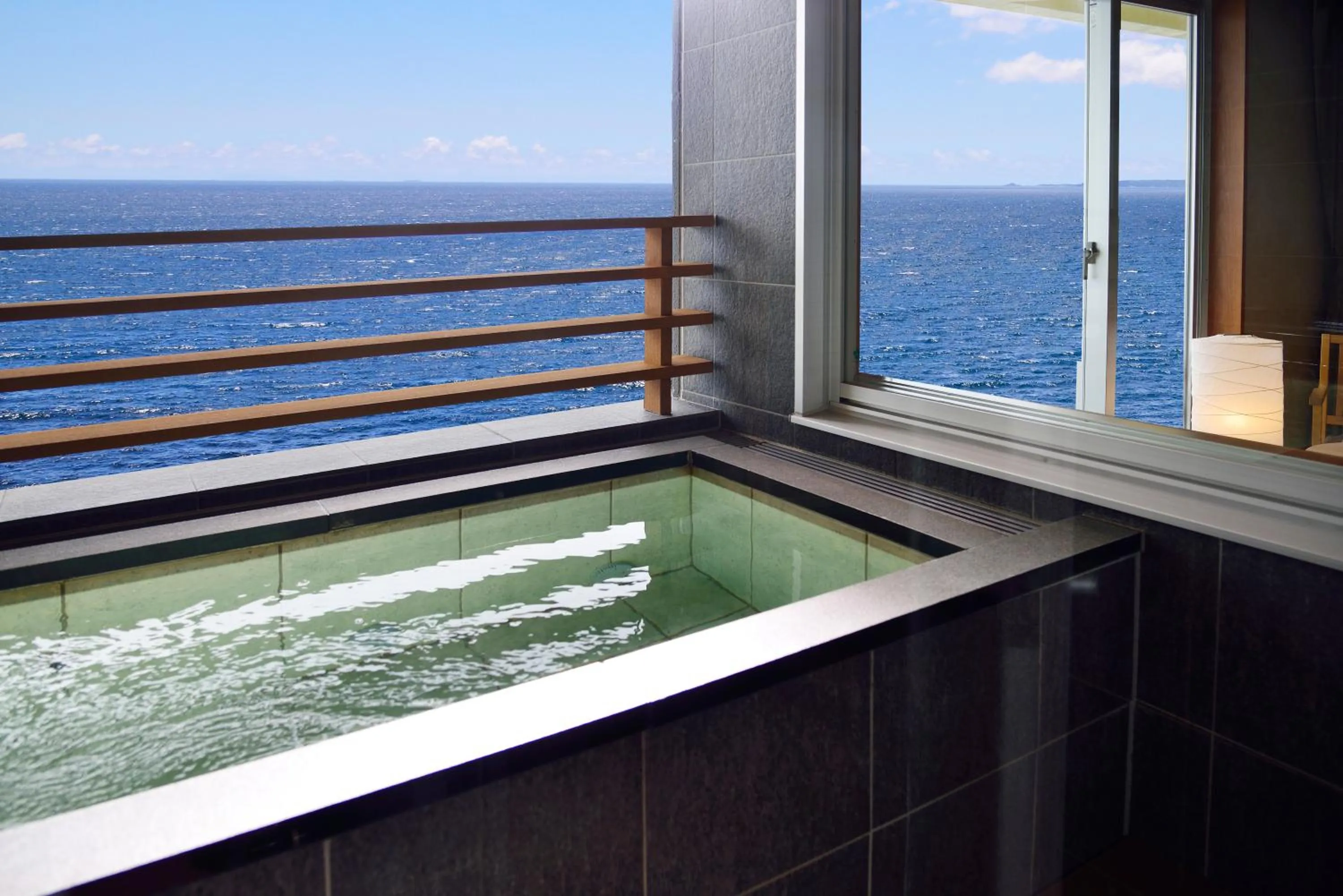 Open Air Bath in Kamogawa Grand Hotel