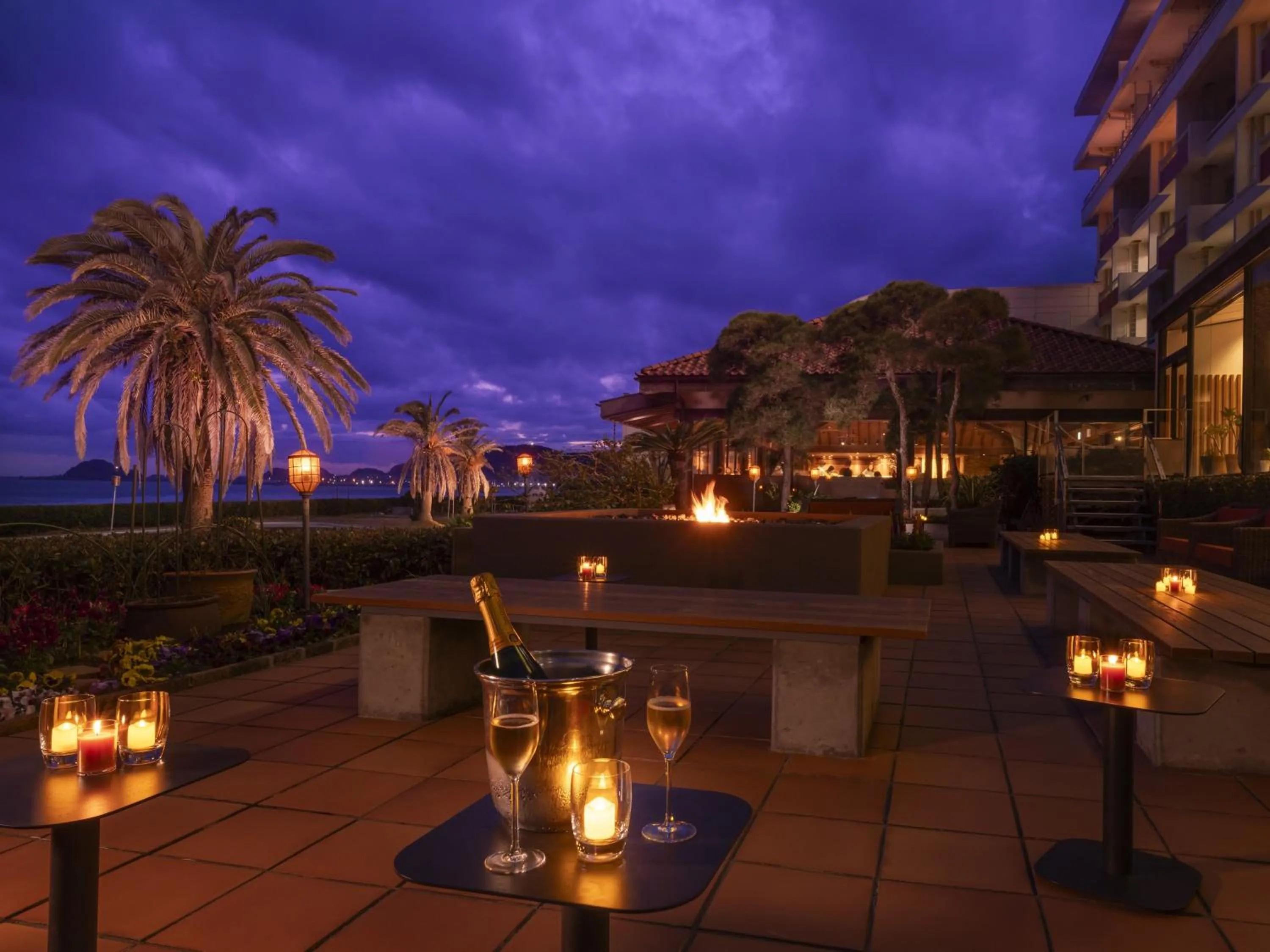 Garden in Kamogawa Grand Hotel