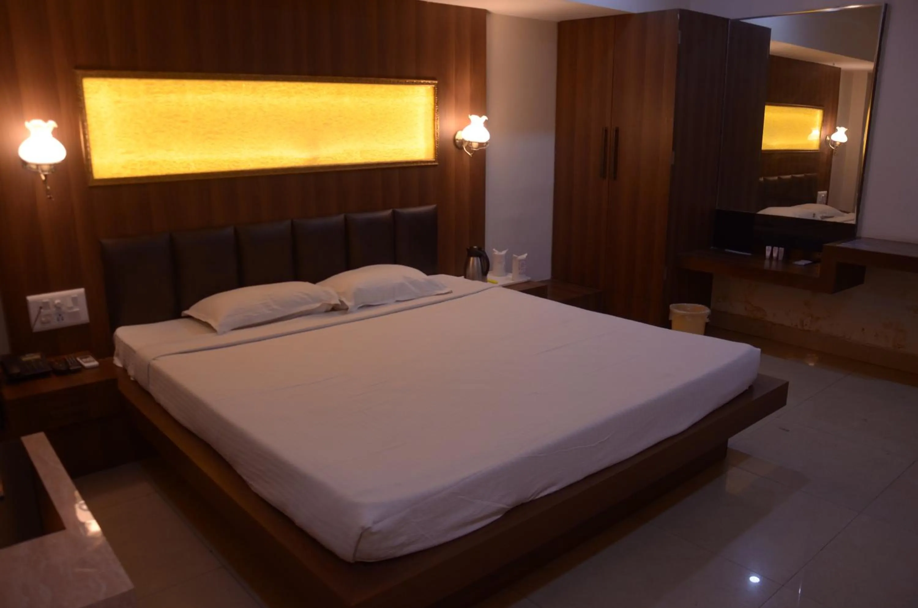 Bed in Hotel Grand Arjun