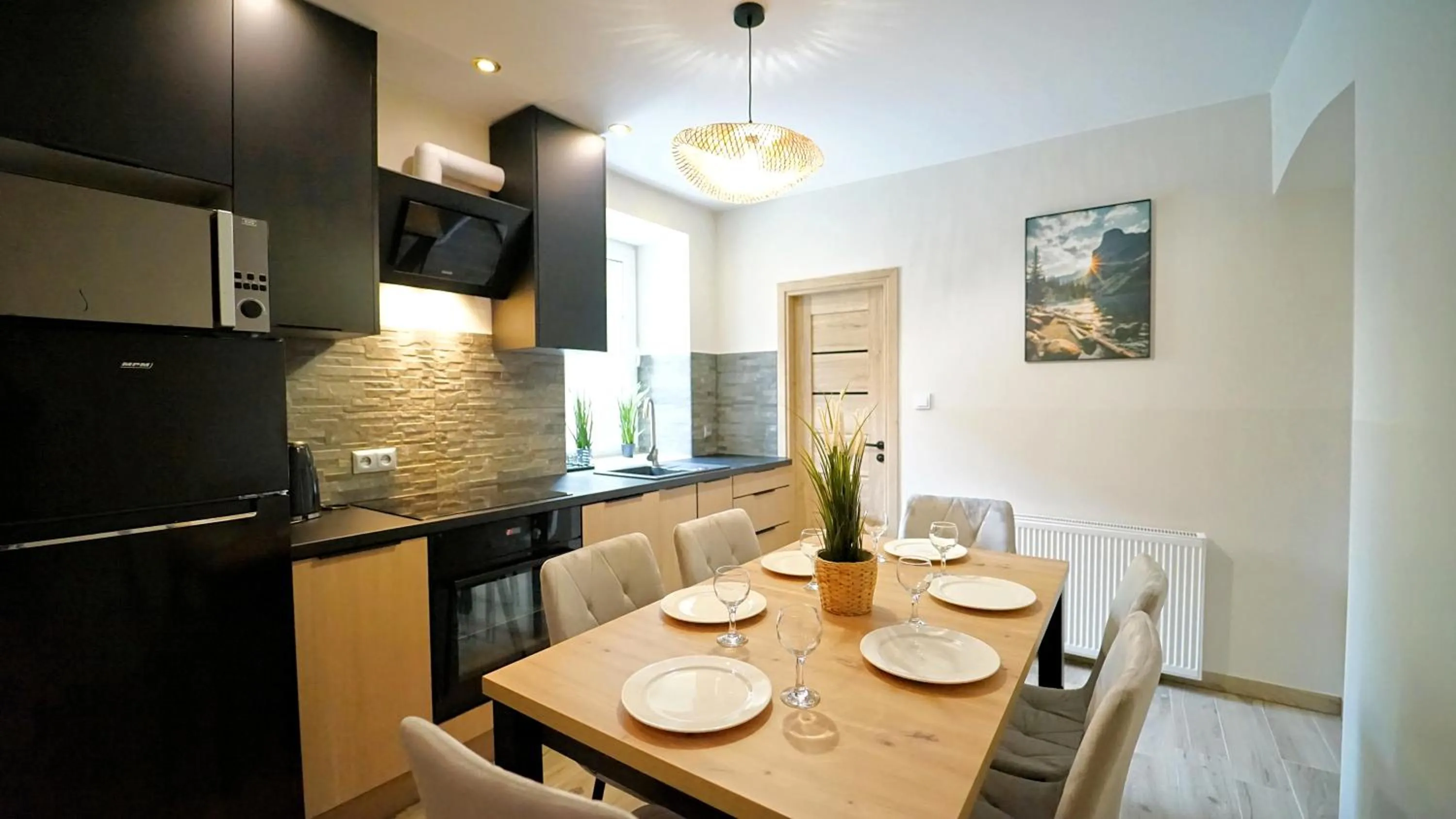 kitchen in Apartamenty EverySky - Karkonoska 30