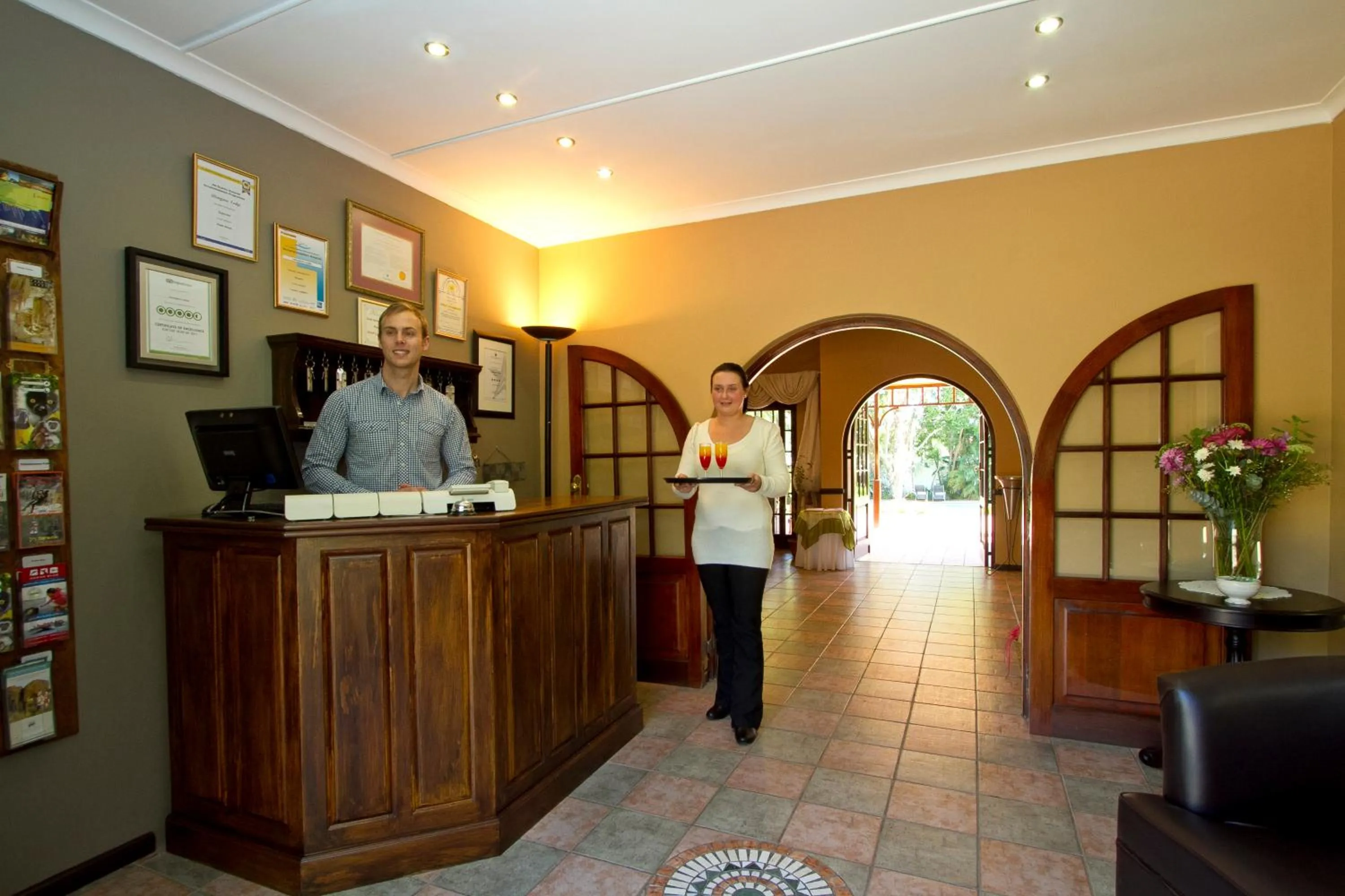 Lobby or reception in Hlangana Lodge