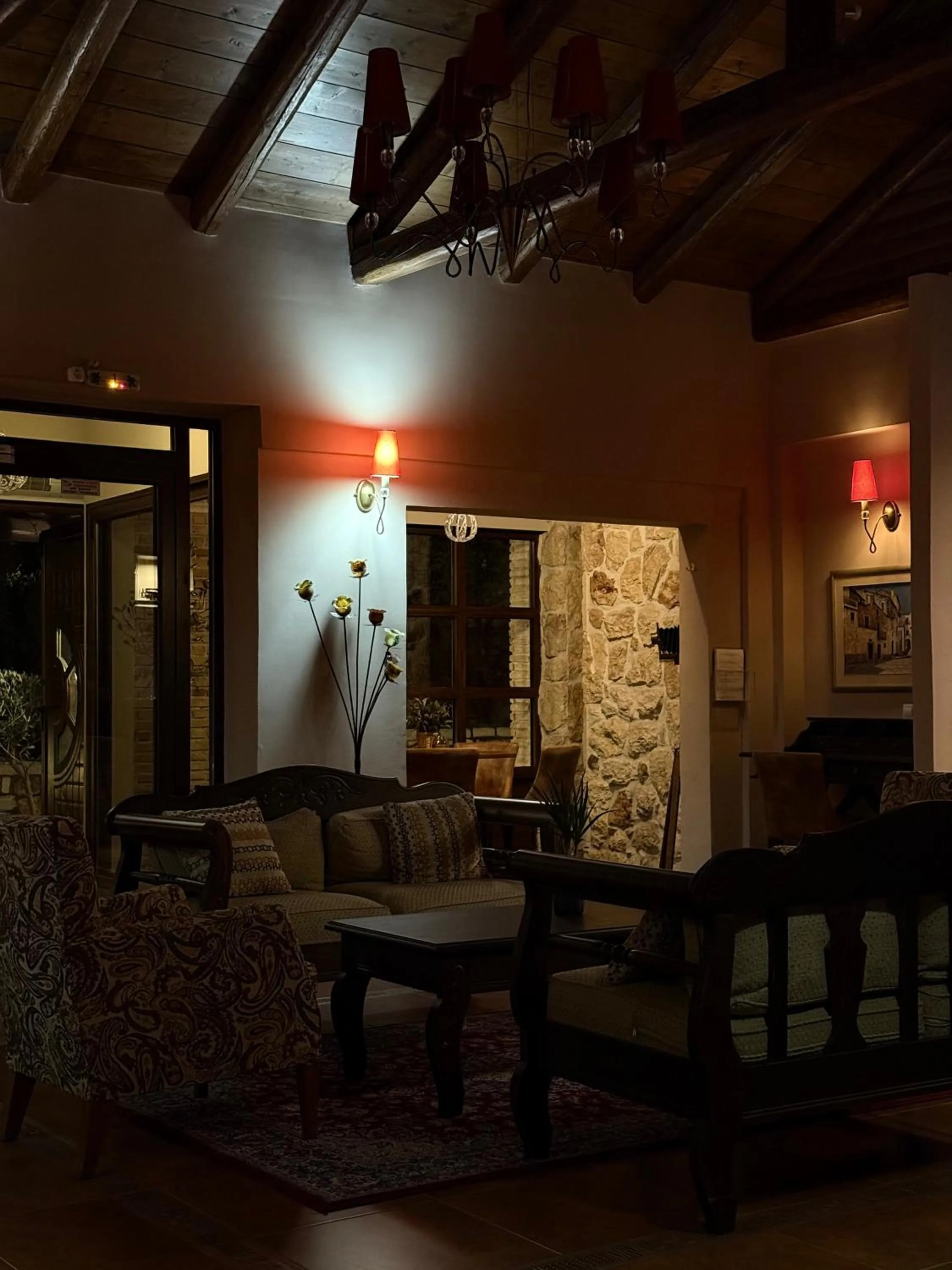 Living room in Hotel Iliovasilema