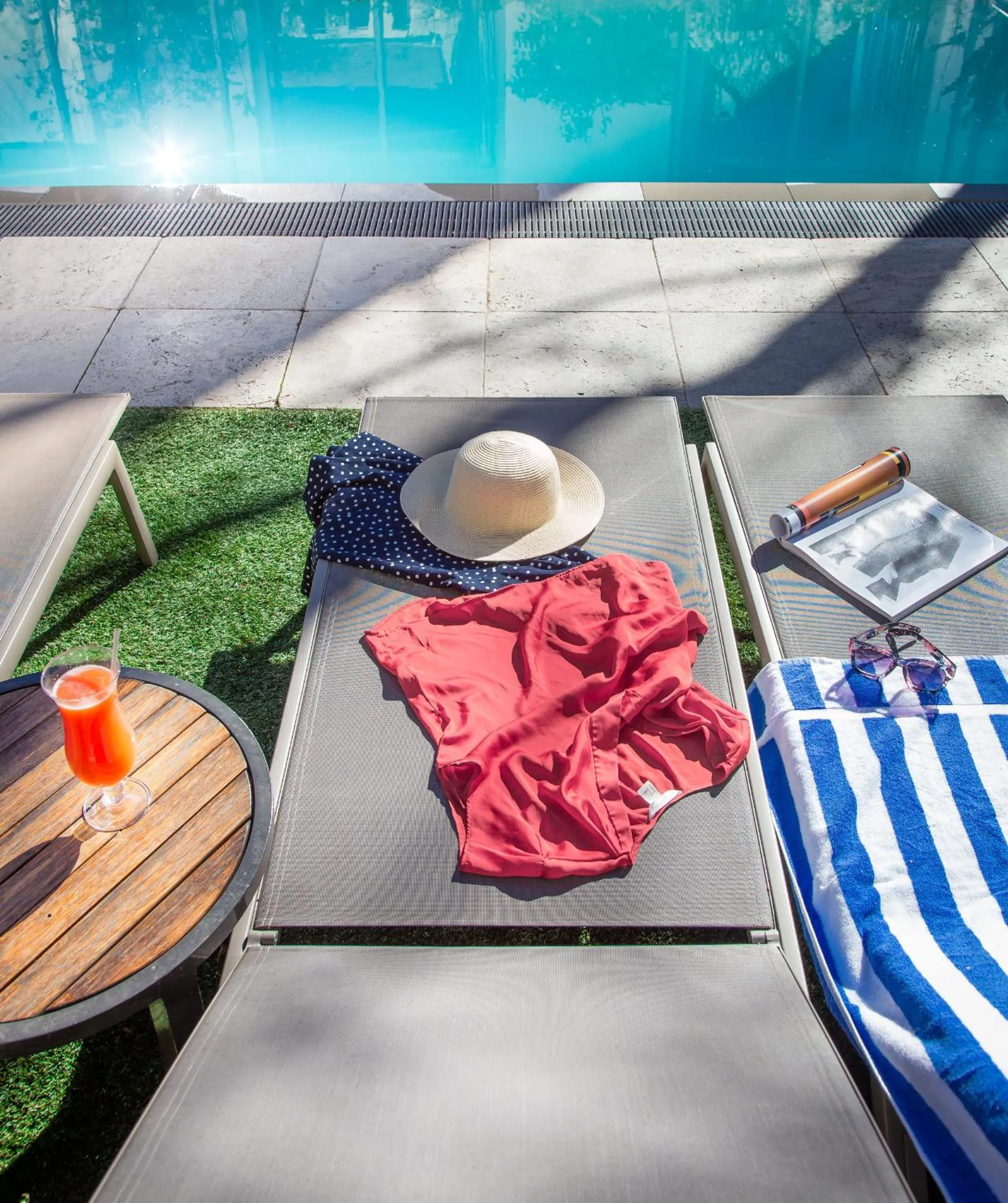 Pool view in Oude Werf Hotel