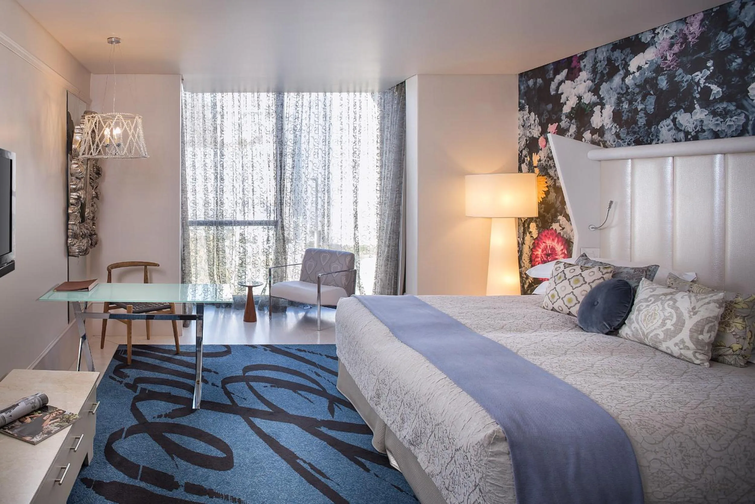 Seating area, Bed in Oude Werf Hotel